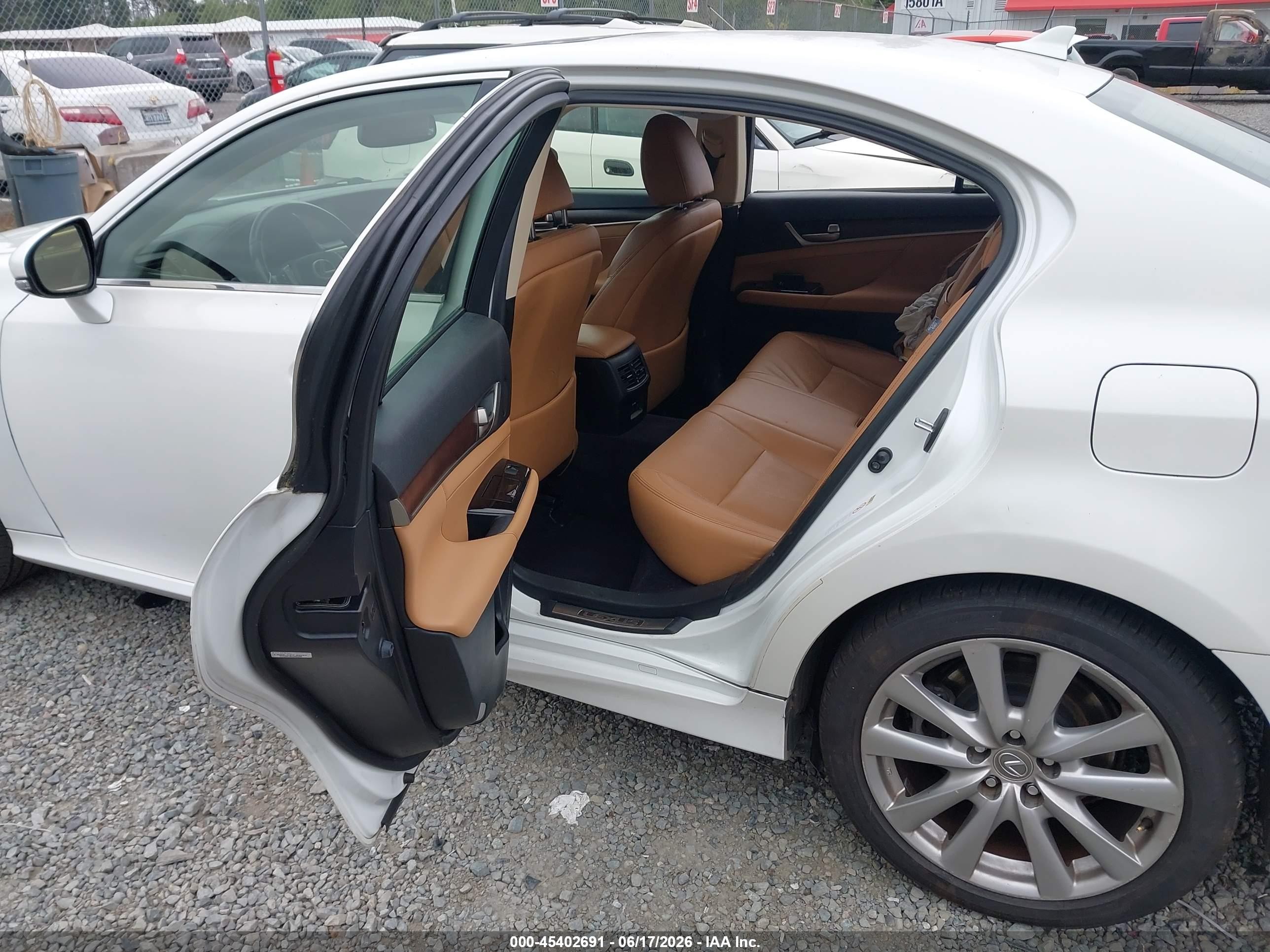 2013 Lexus Gs 350   White vin: JTHBE1BLXD5025132