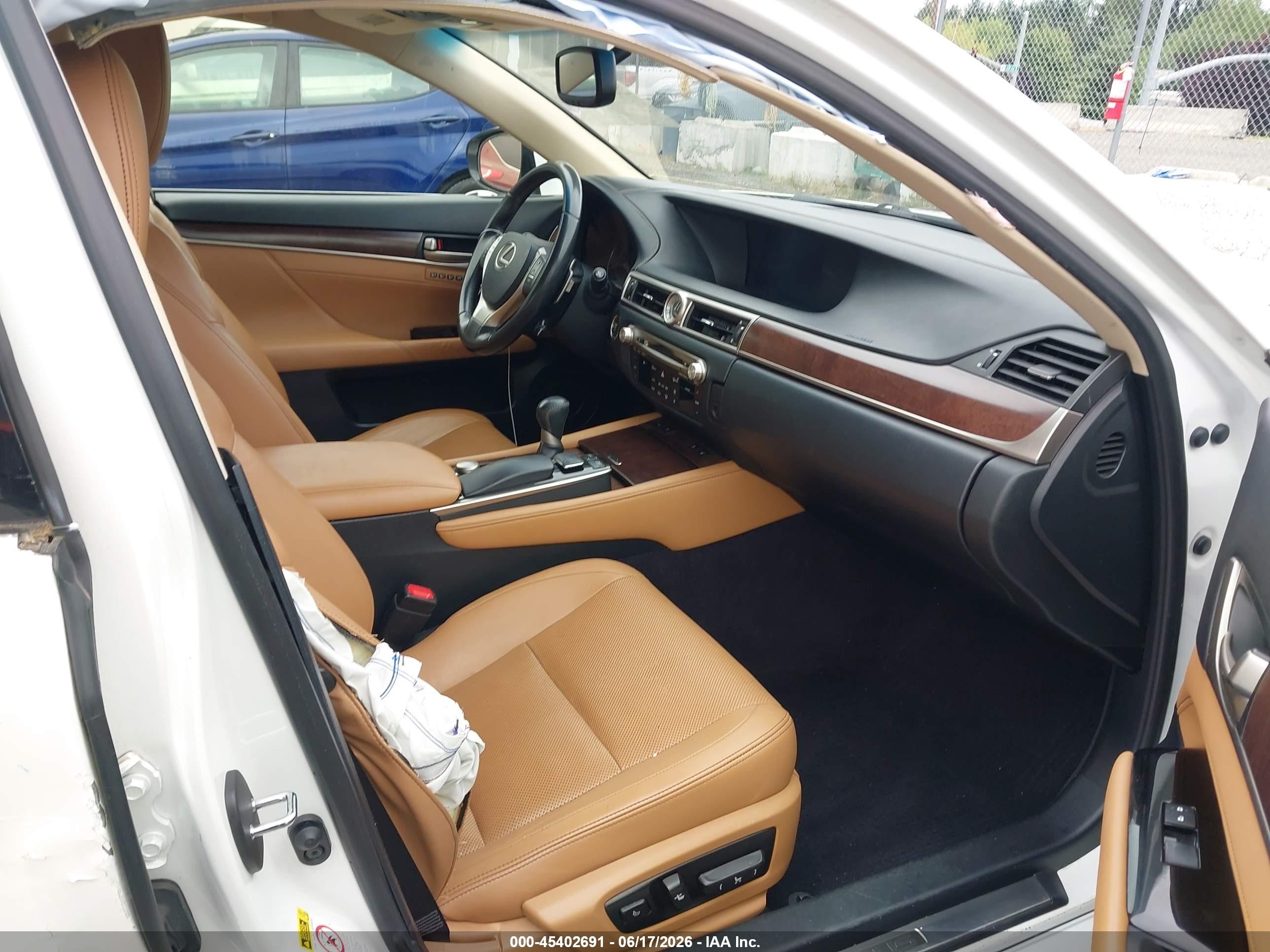 2013 Lexus Gs 350   White vin: JTHBE1BLXD5025132