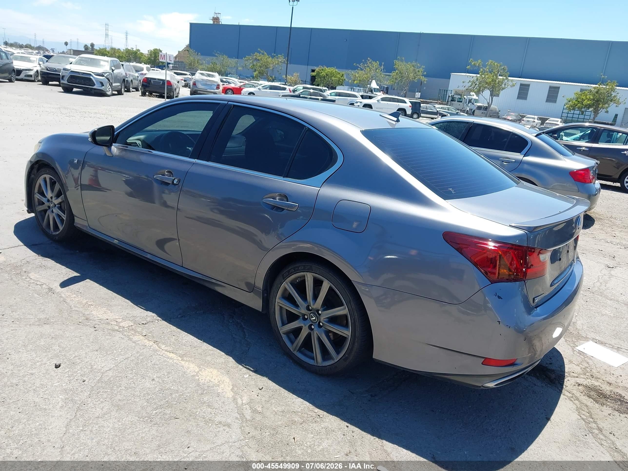 2014 Lexus Gs 350   Gray vin: JTHBE1BLXE5040926