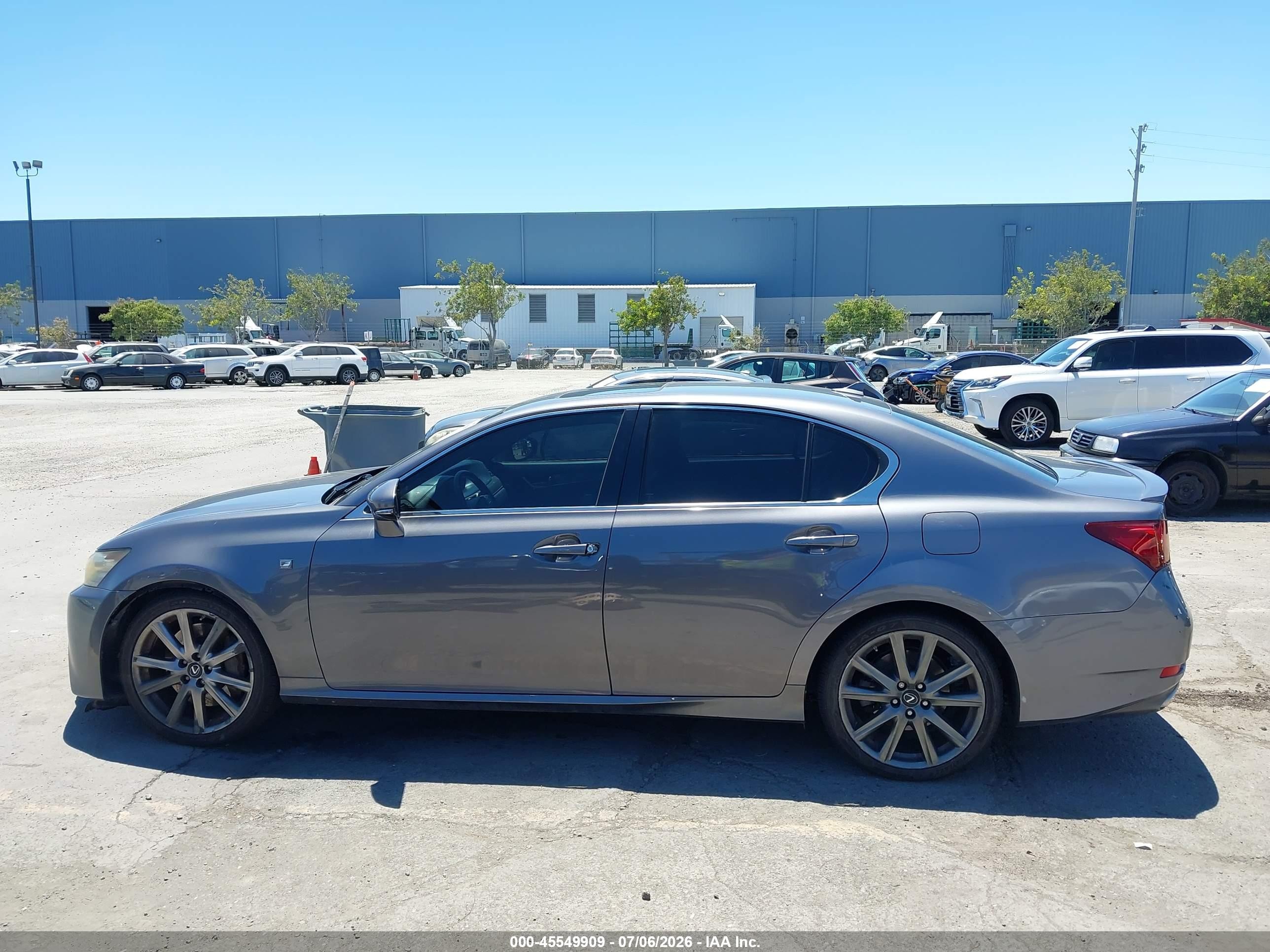 2014 Lexus Gs 350   Gray vin: JTHBE1BLXE5040926