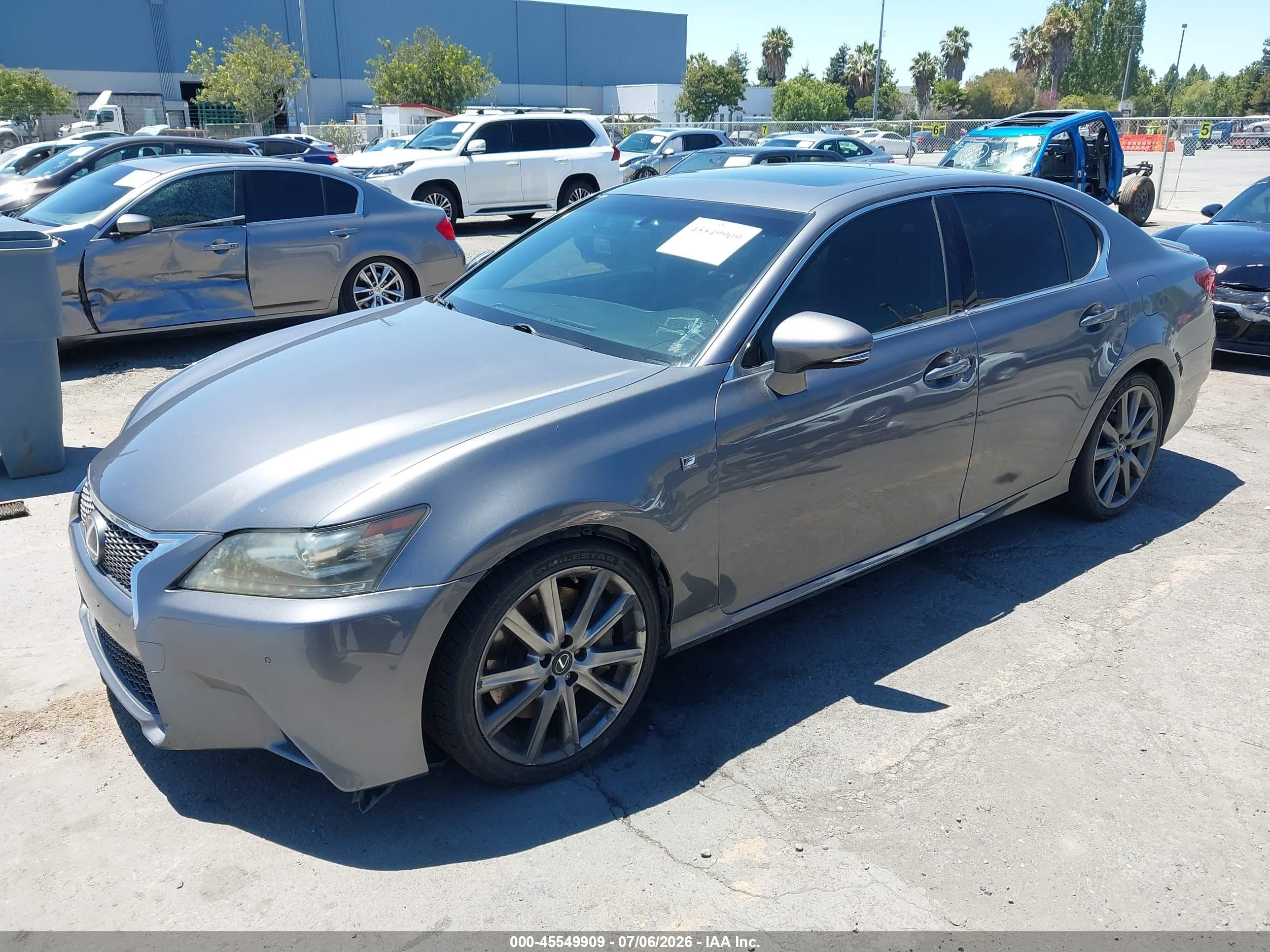2014 Lexus Gs 350   Gray vin: JTHBE1BLXE5040926