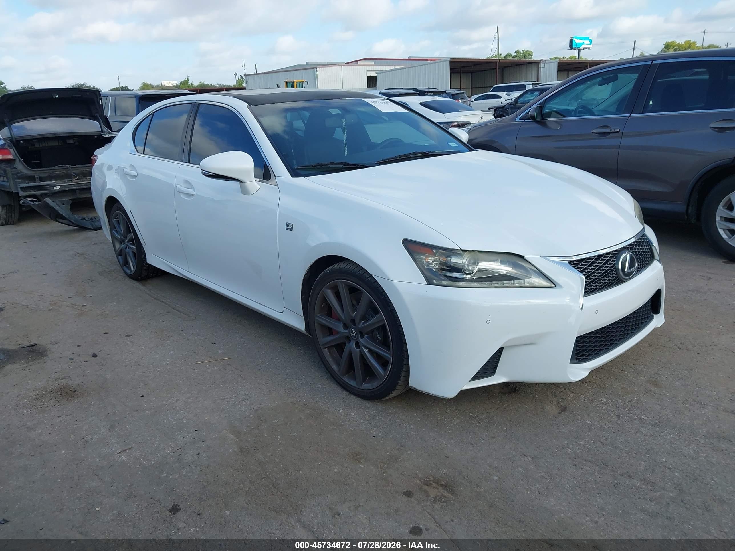 2015 Lexus Gs 350   White vin: JTHBE1BLXFA001181