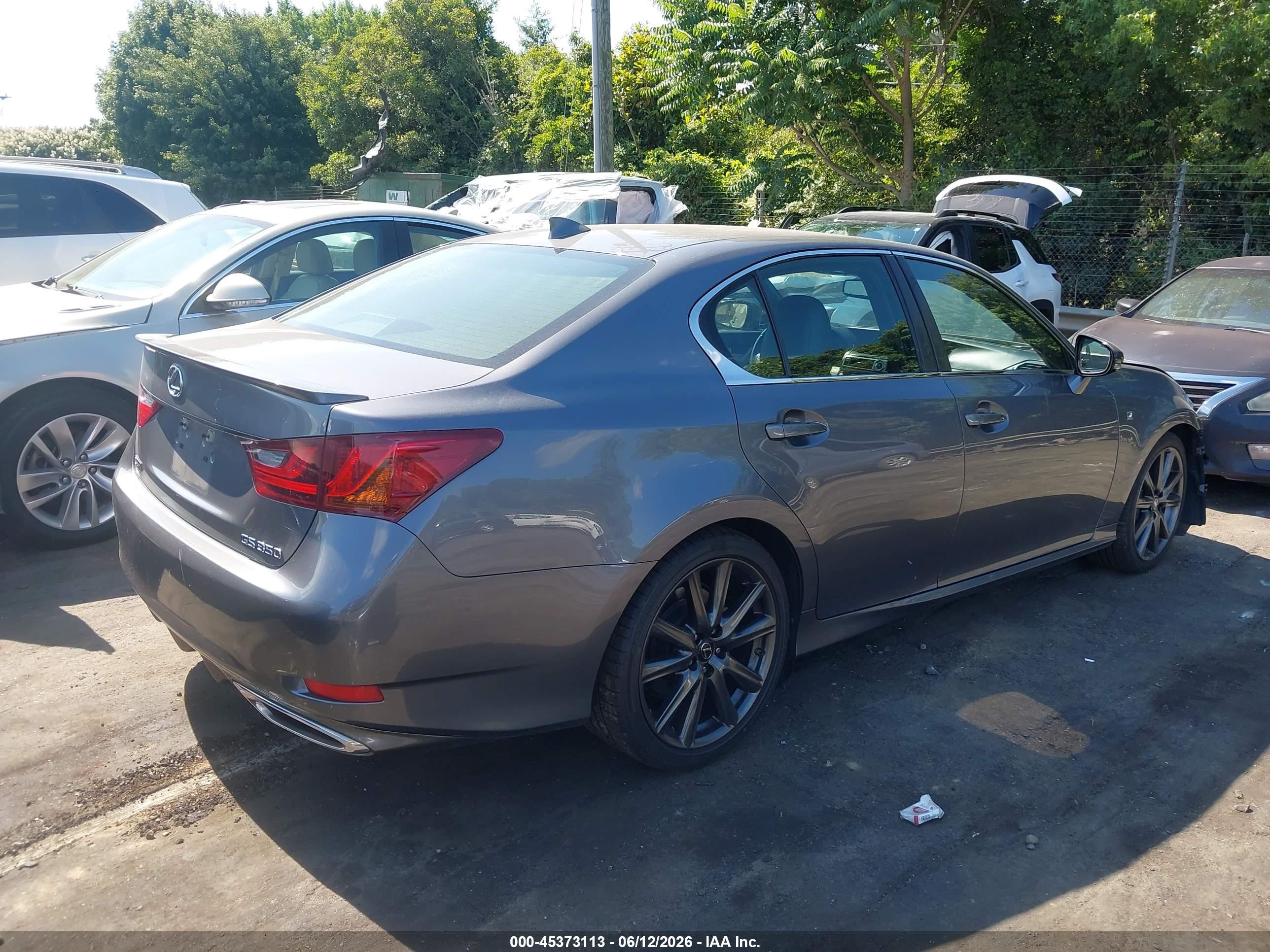 2015 Lexus Gs 350   Gray vin: JTHBE1BLXFA004307