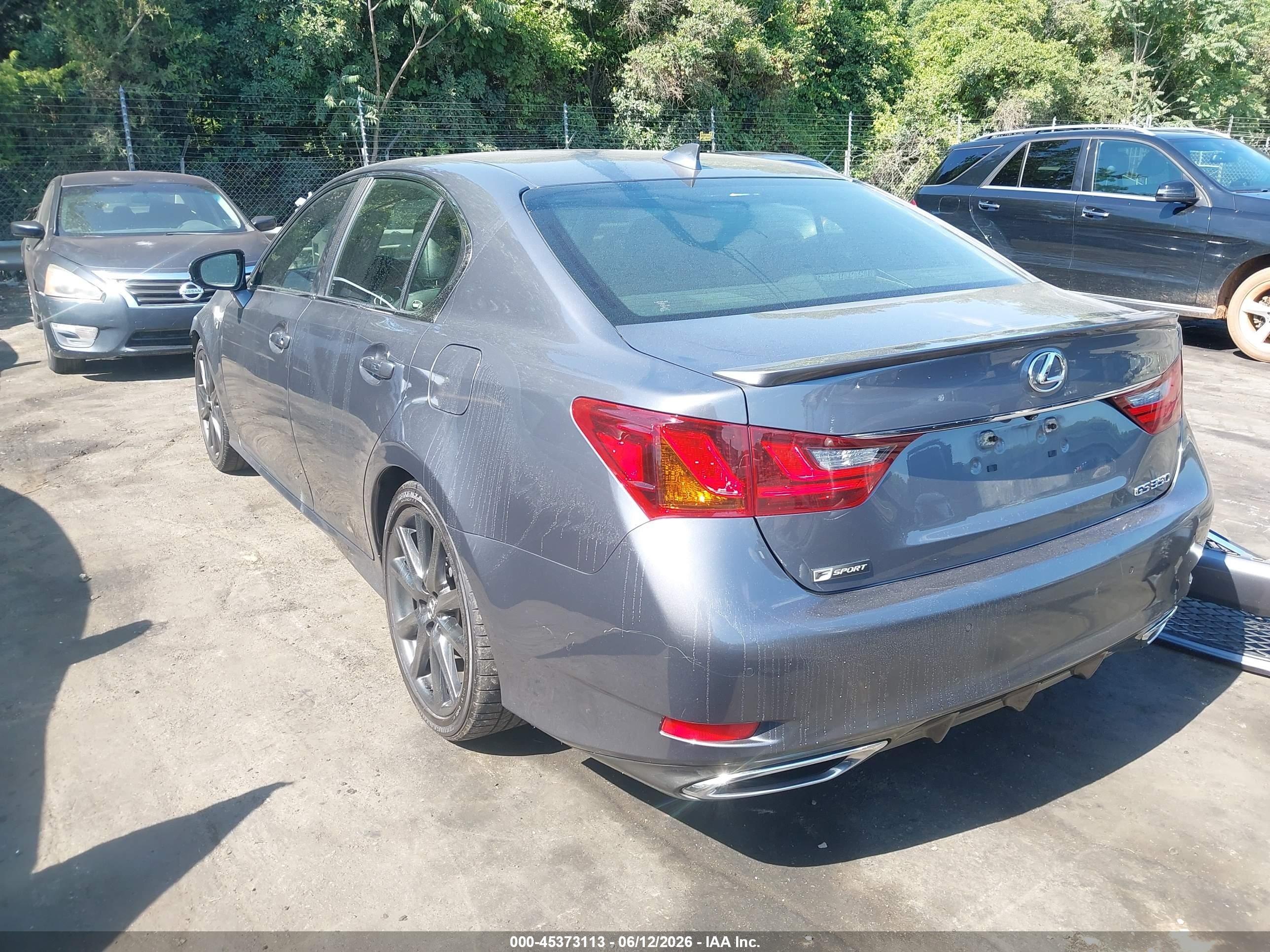 2015 Lexus Gs 350   Gray vin: JTHBE1BLXFA004307
