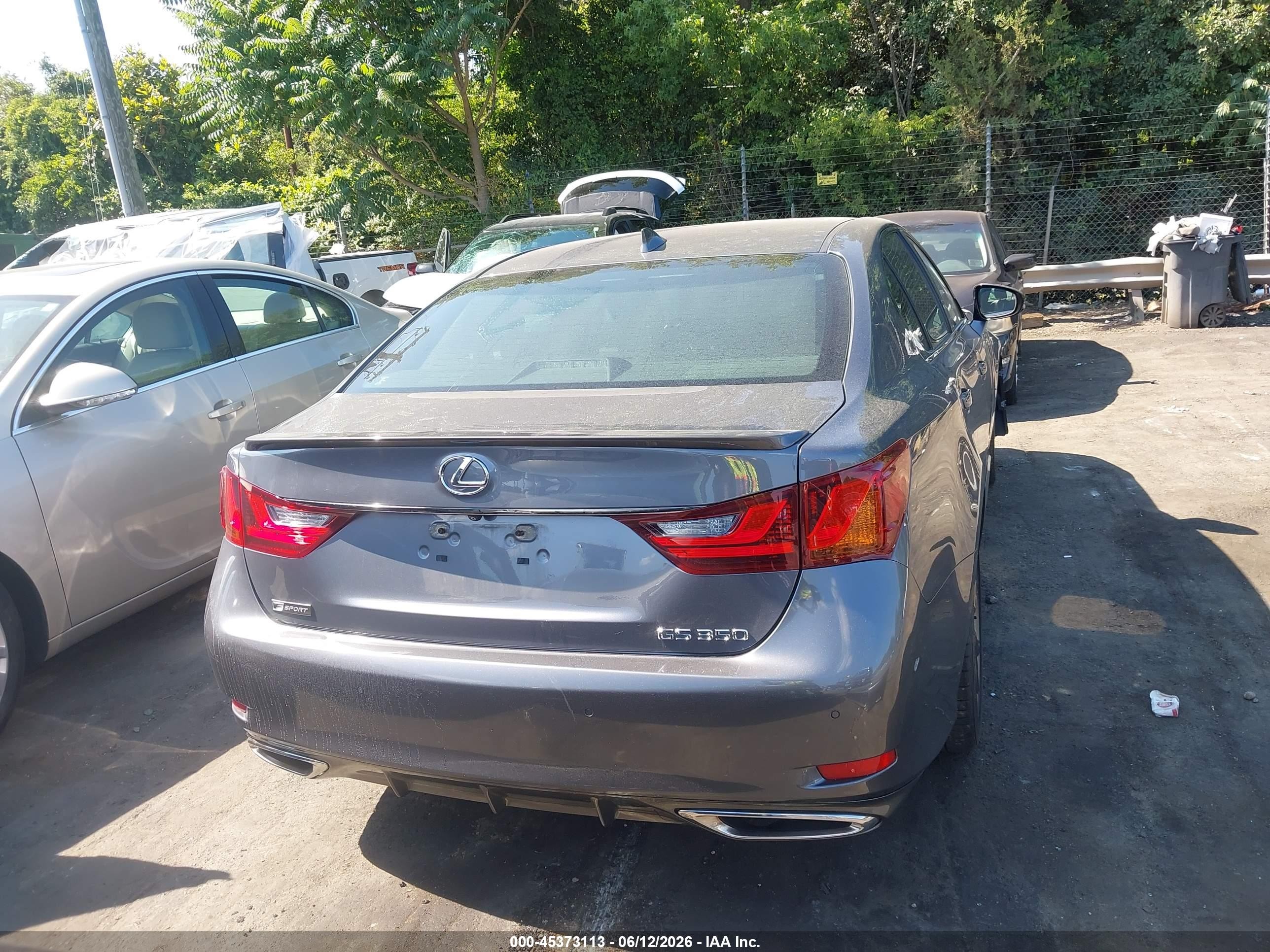 2015 Lexus Gs 350   Gray vin: JTHBE1BLXFA004307