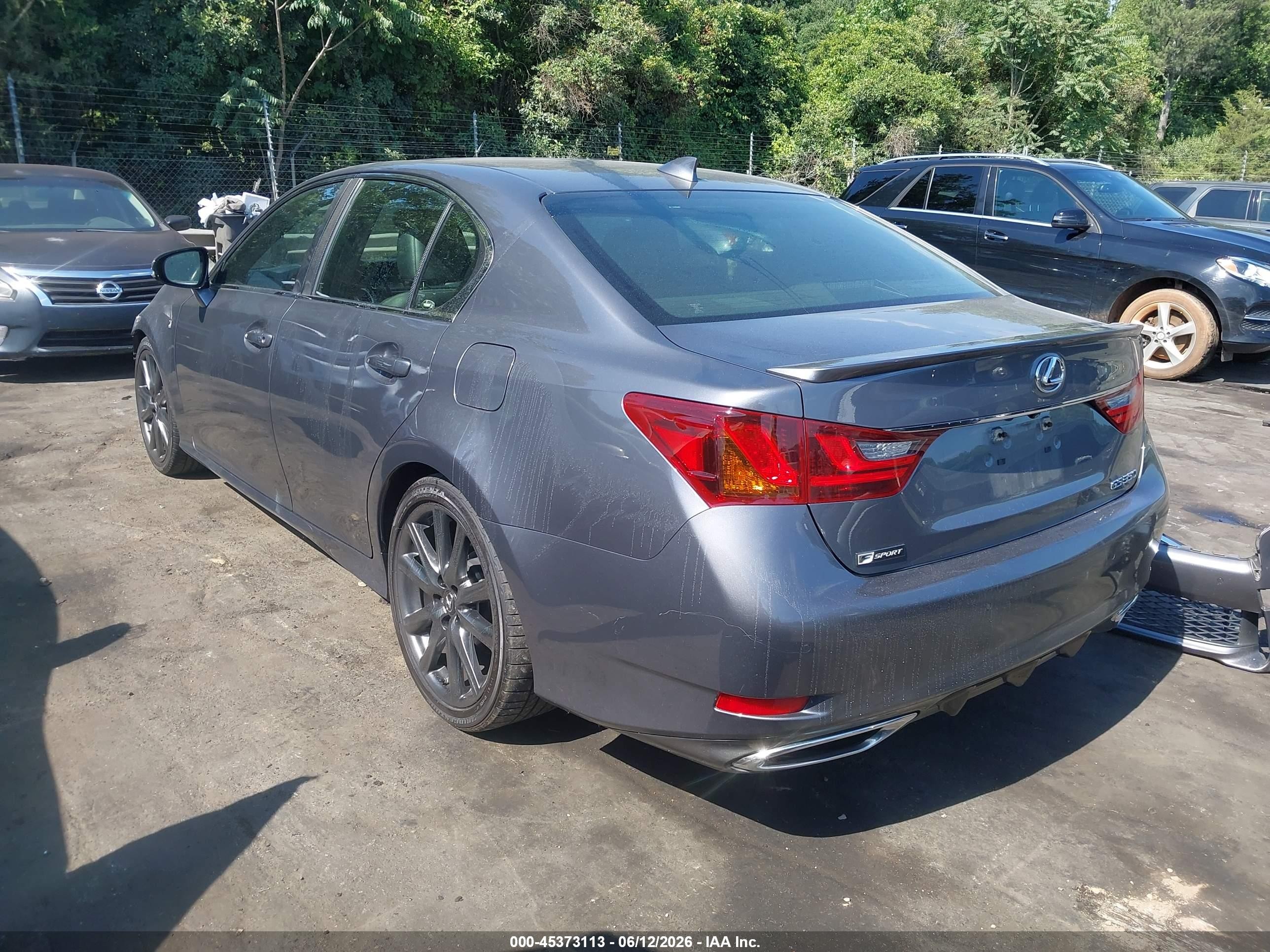 2015 Lexus Gs 350   Gray vin: JTHBE1BLXFA004307