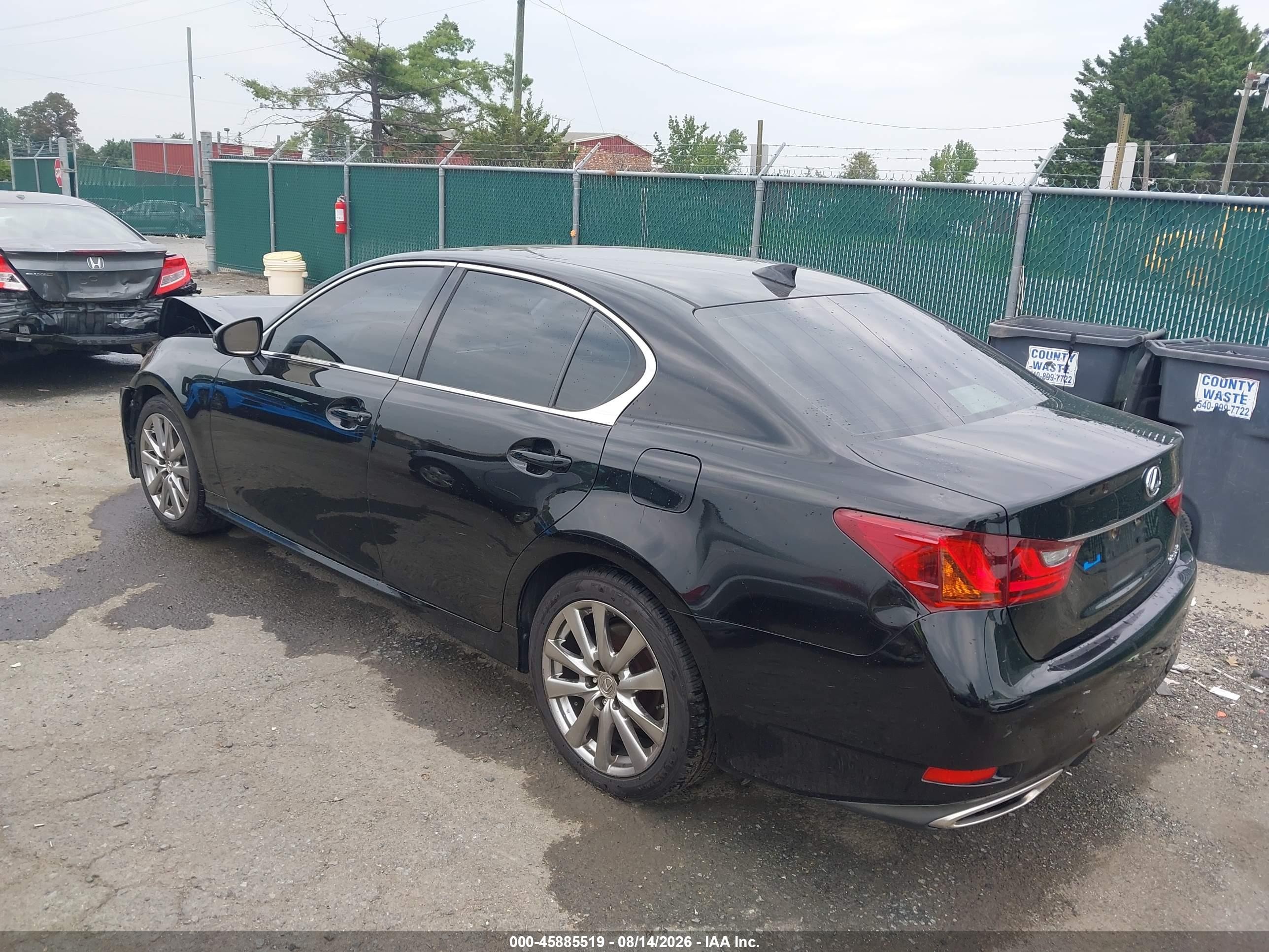 2015 Lexus Gs 350 Черный vin: JTHBE1BLXFA019860