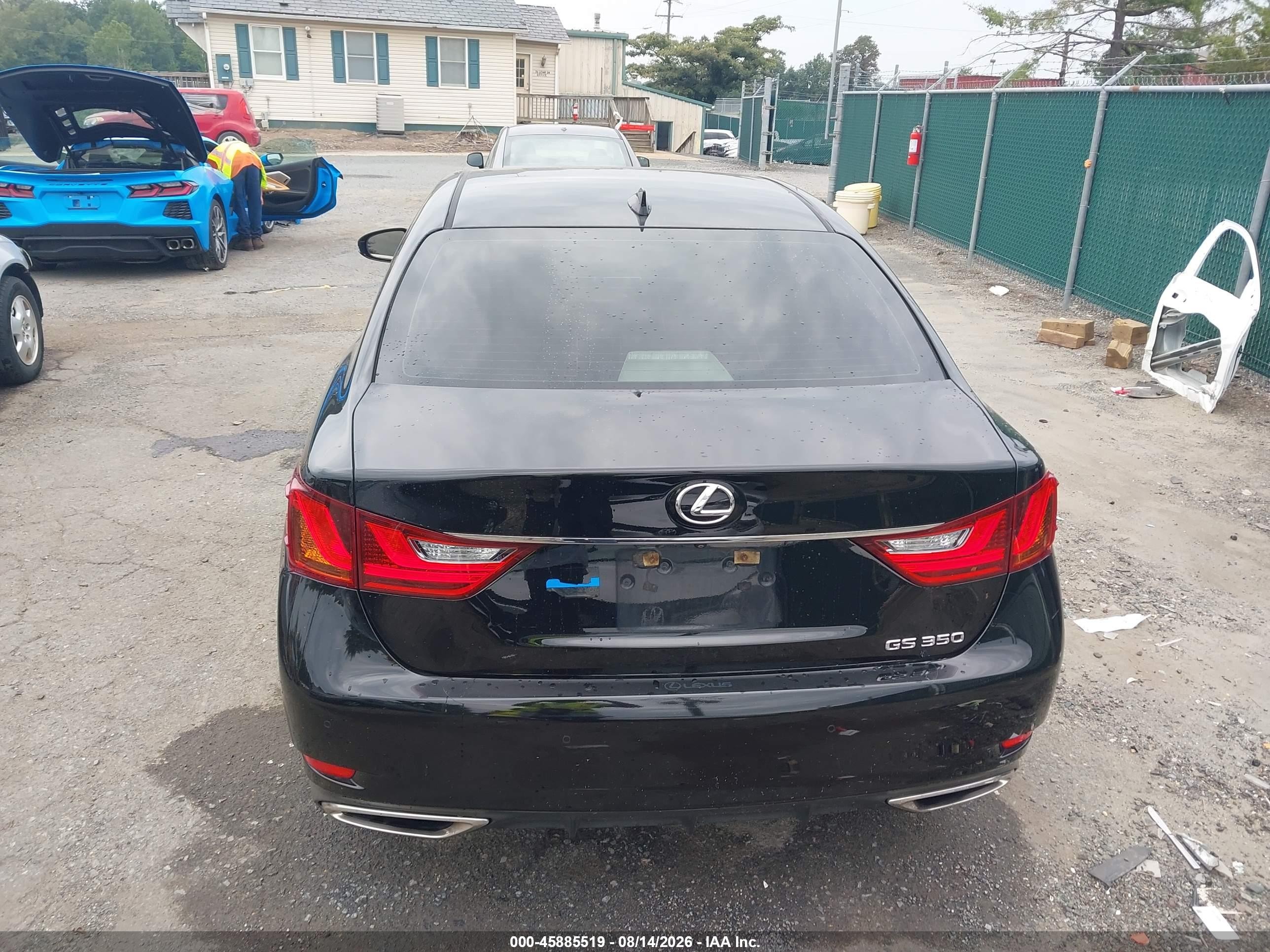 2015 Lexus Gs 350 Черный vin: JTHBE1BLXFA019860