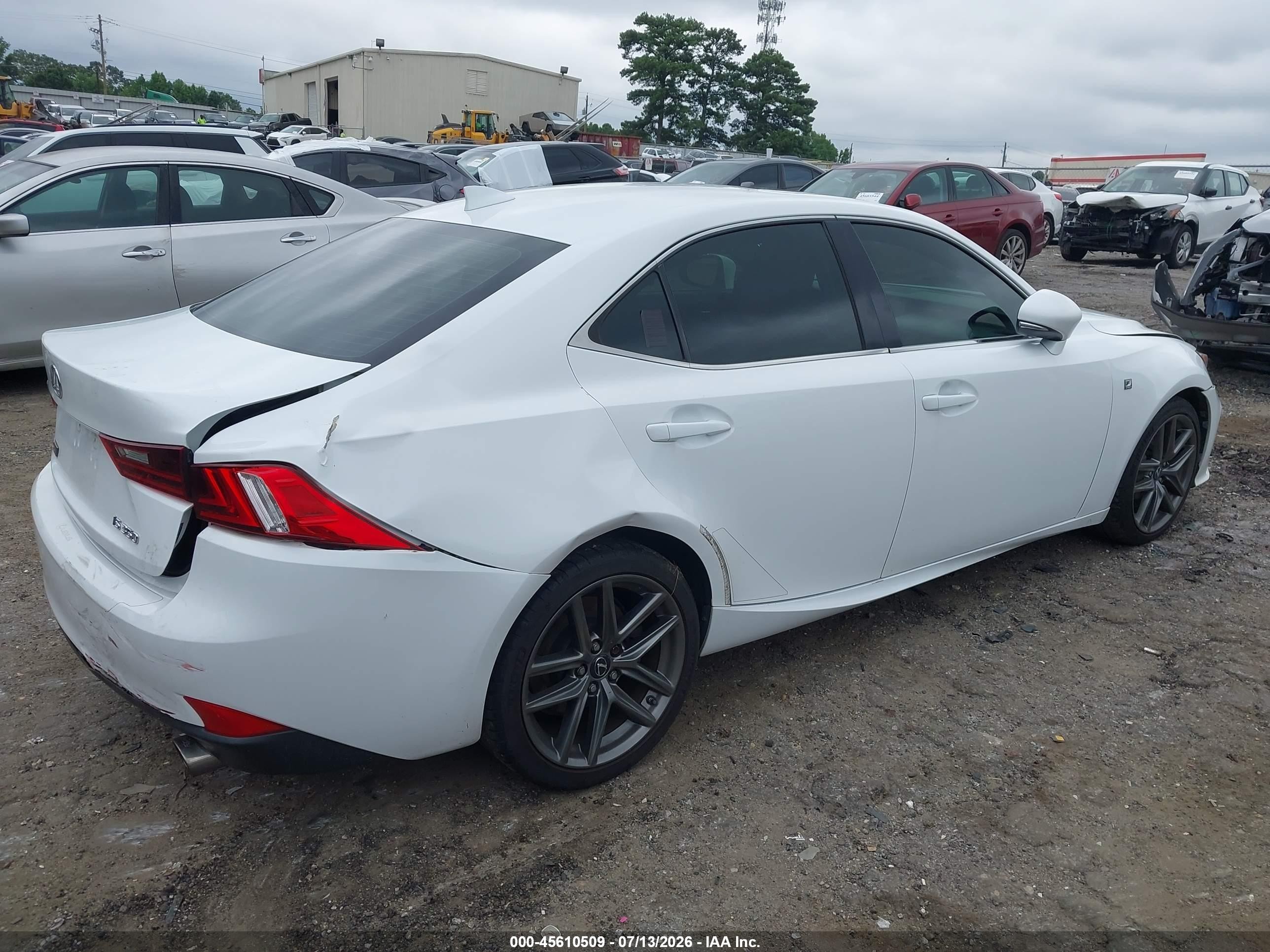 2014 Lexus Is 350   White vin: JTHBE1D20E5000410