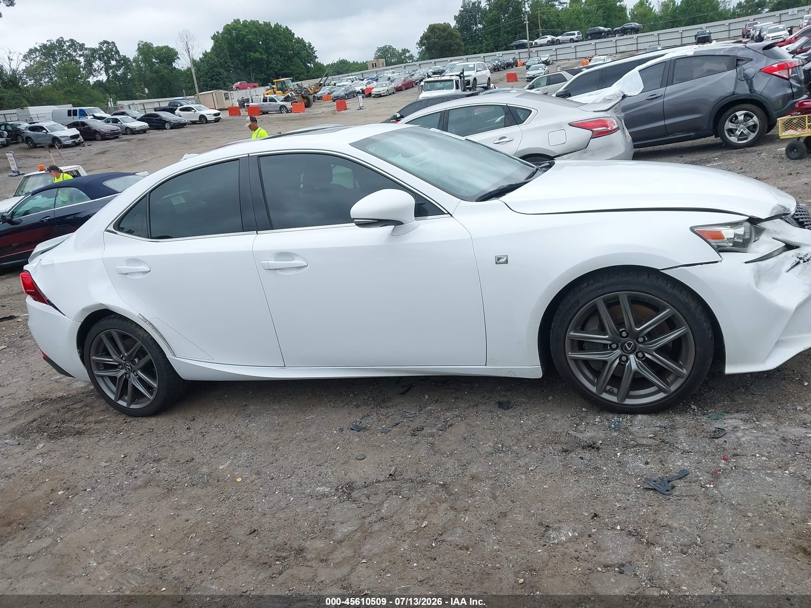 2014 Lexus Is 350   White vin: JTHBE1D20E5000410
