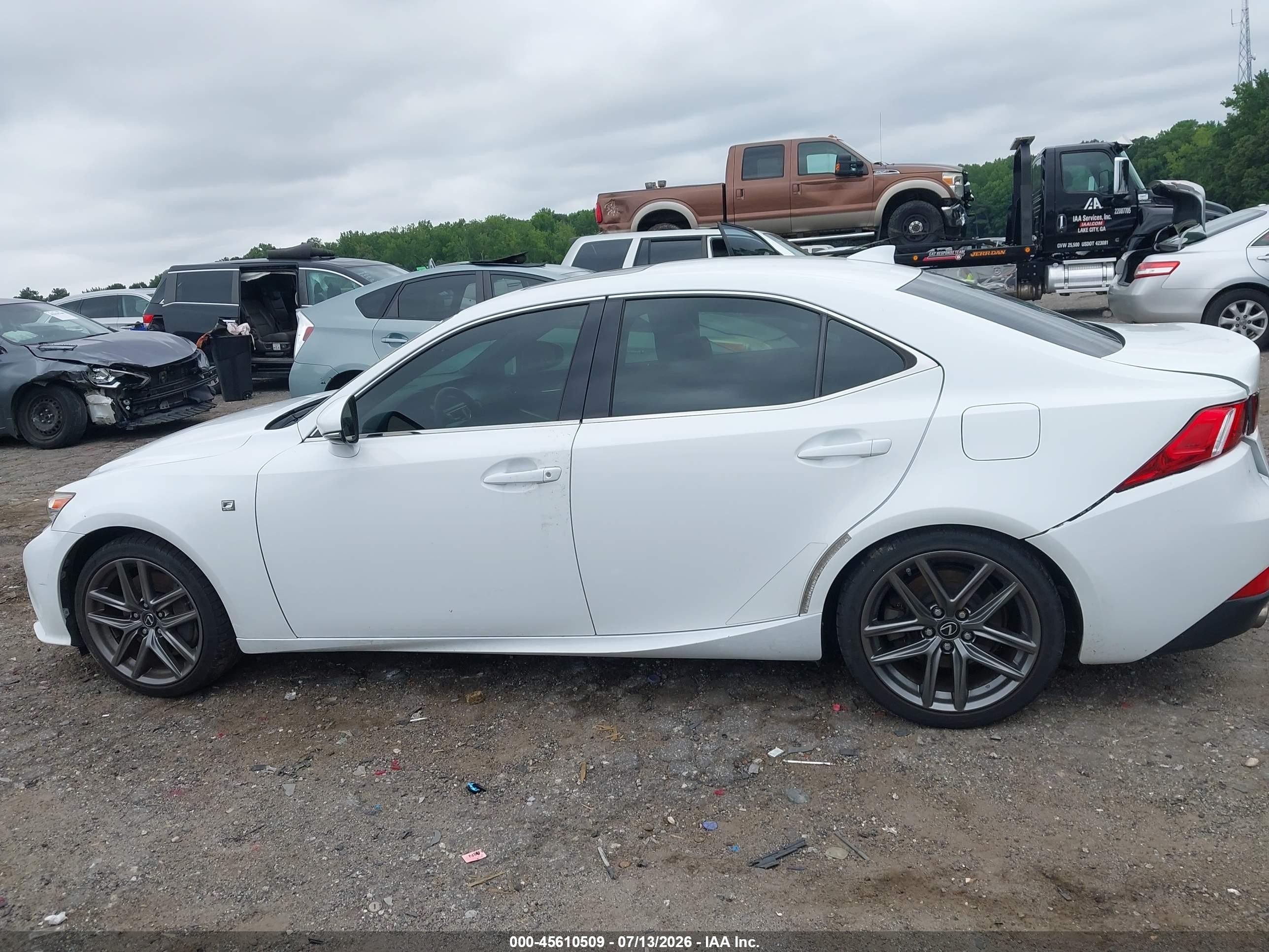 2014 Lexus Is 350   White vin: JTHBE1D20E5000410