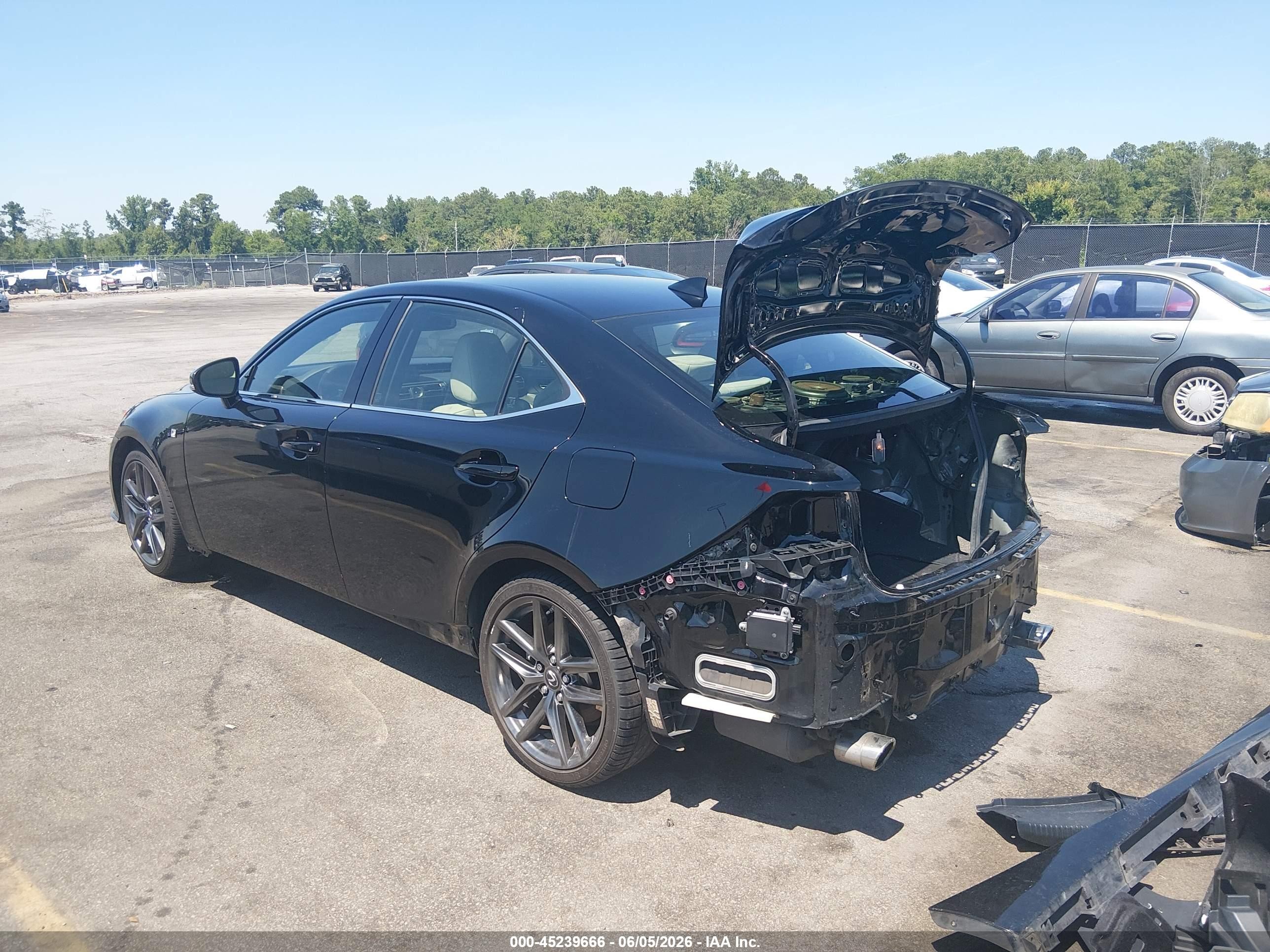 2014 Lexus Is 350   Black vin: JTHBE1D20E5001055