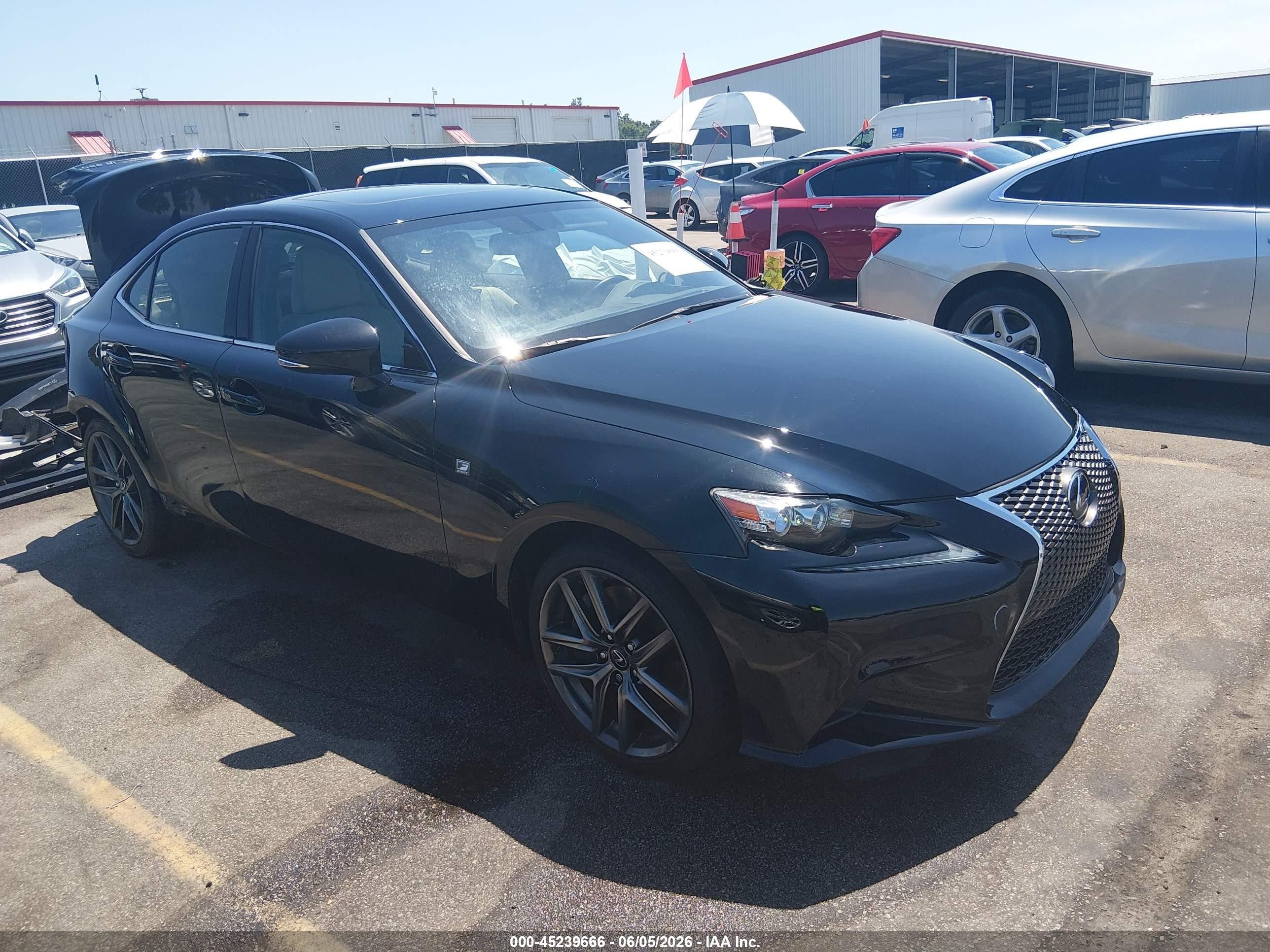 2014 Lexus Is 350 Black vin: JTHBE1D20E5001055