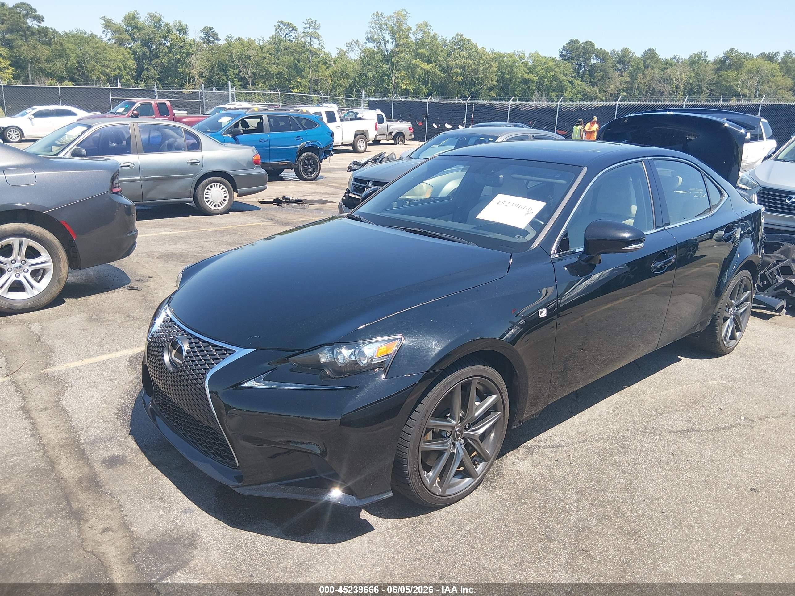 2014 Lexus Is 350   Black vin: JTHBE1D20E5001055