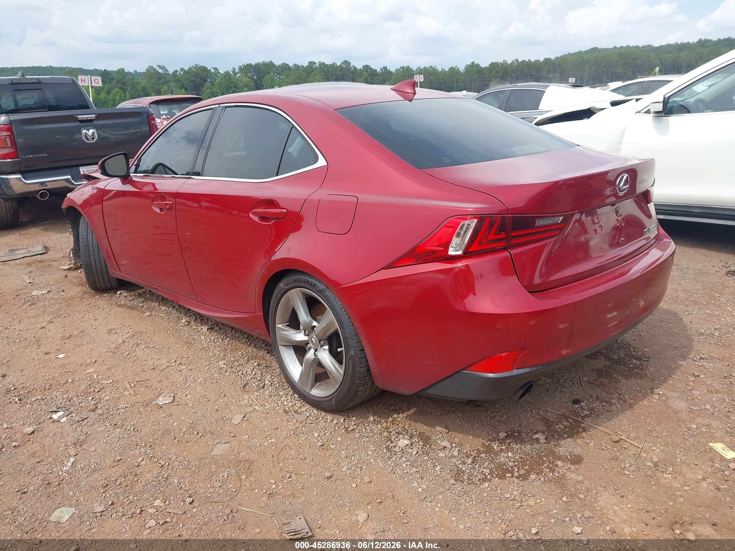 2014 Lexus Is 350   Red vin: JTHBE1D20E5004084