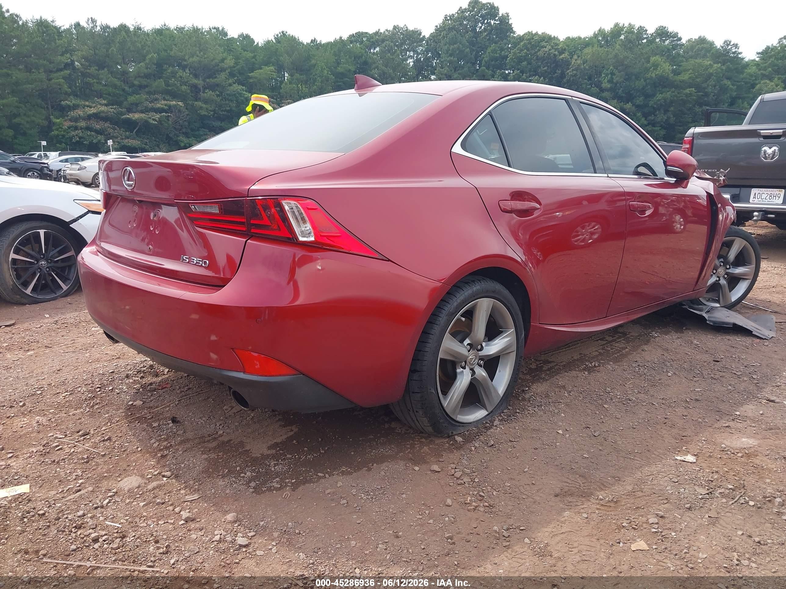 2014 Lexus Is 350   Red vin: JTHBE1D20E5004084