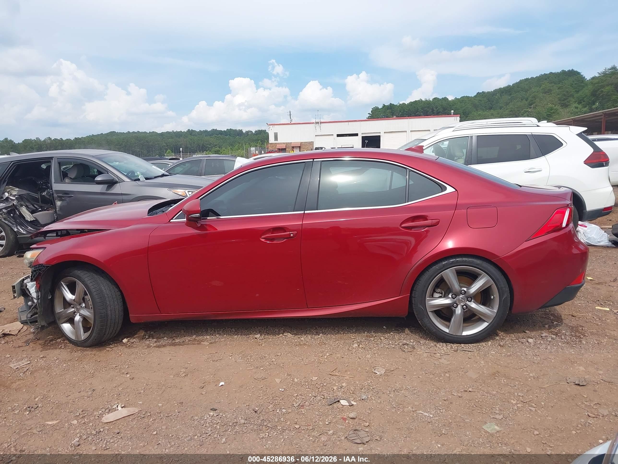 2014 Lexus Is 350   Red vin: JTHBE1D20E5004084