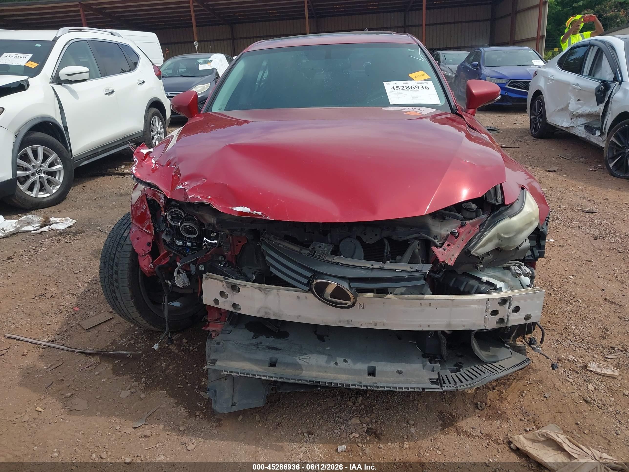 2014 Lexus Is 350   Red vin: JTHBE1D20E5004084