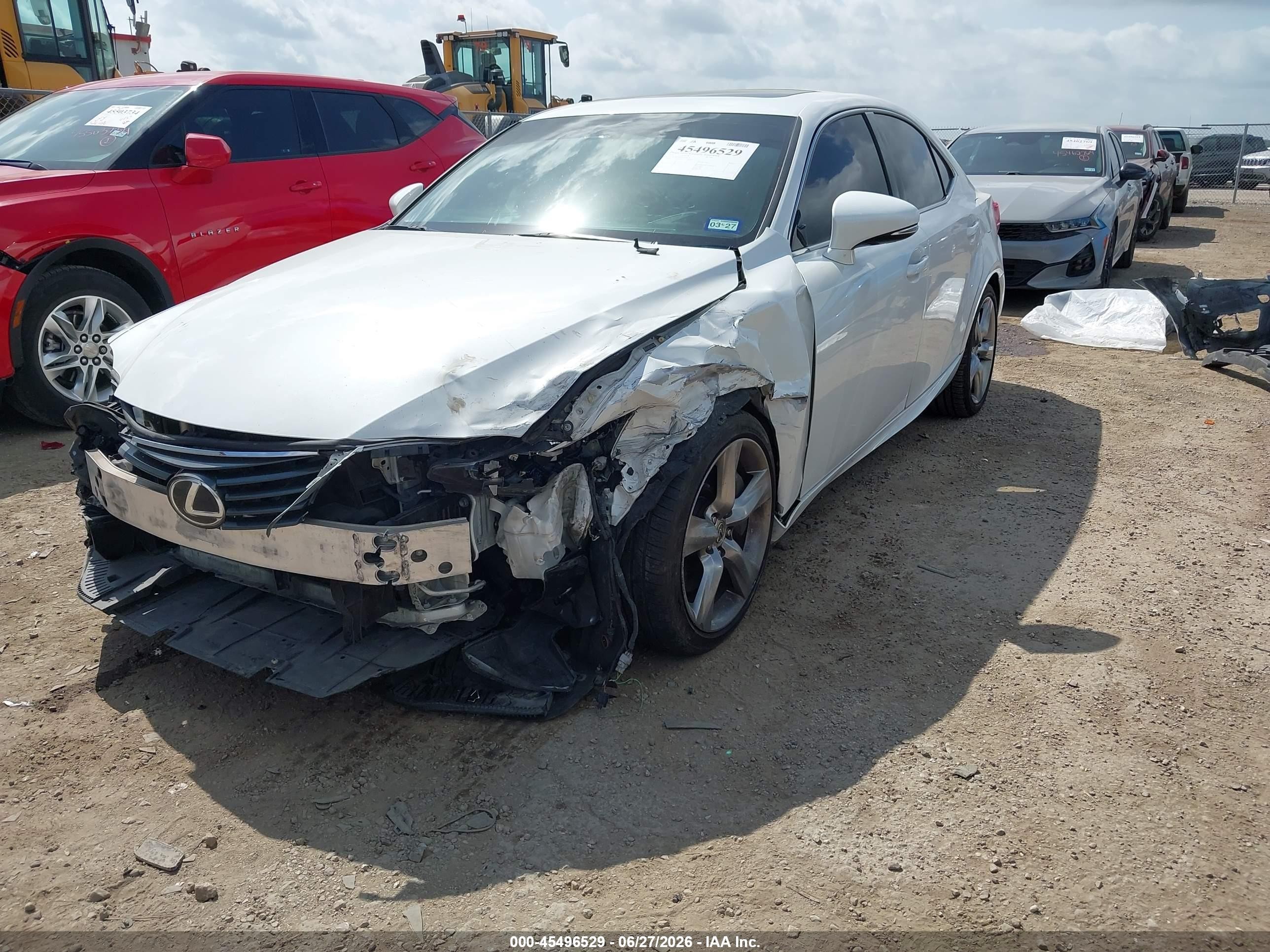 2014 Lexus Is 350   Белый vin: JTHBE1D20E5010564