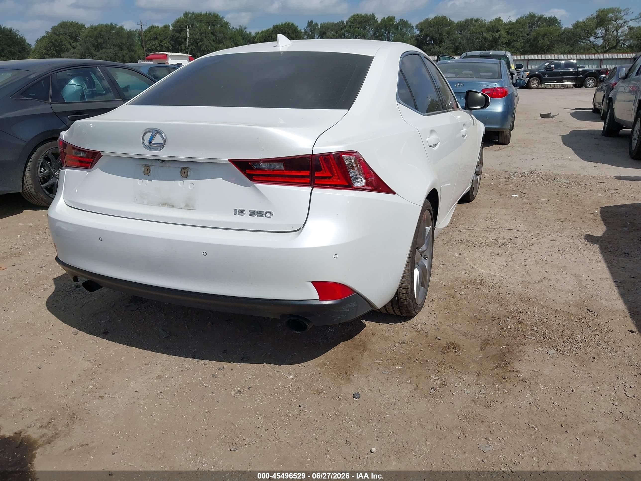 2014 Lexus Is 350   Белый vin: JTHBE1D20E5010564