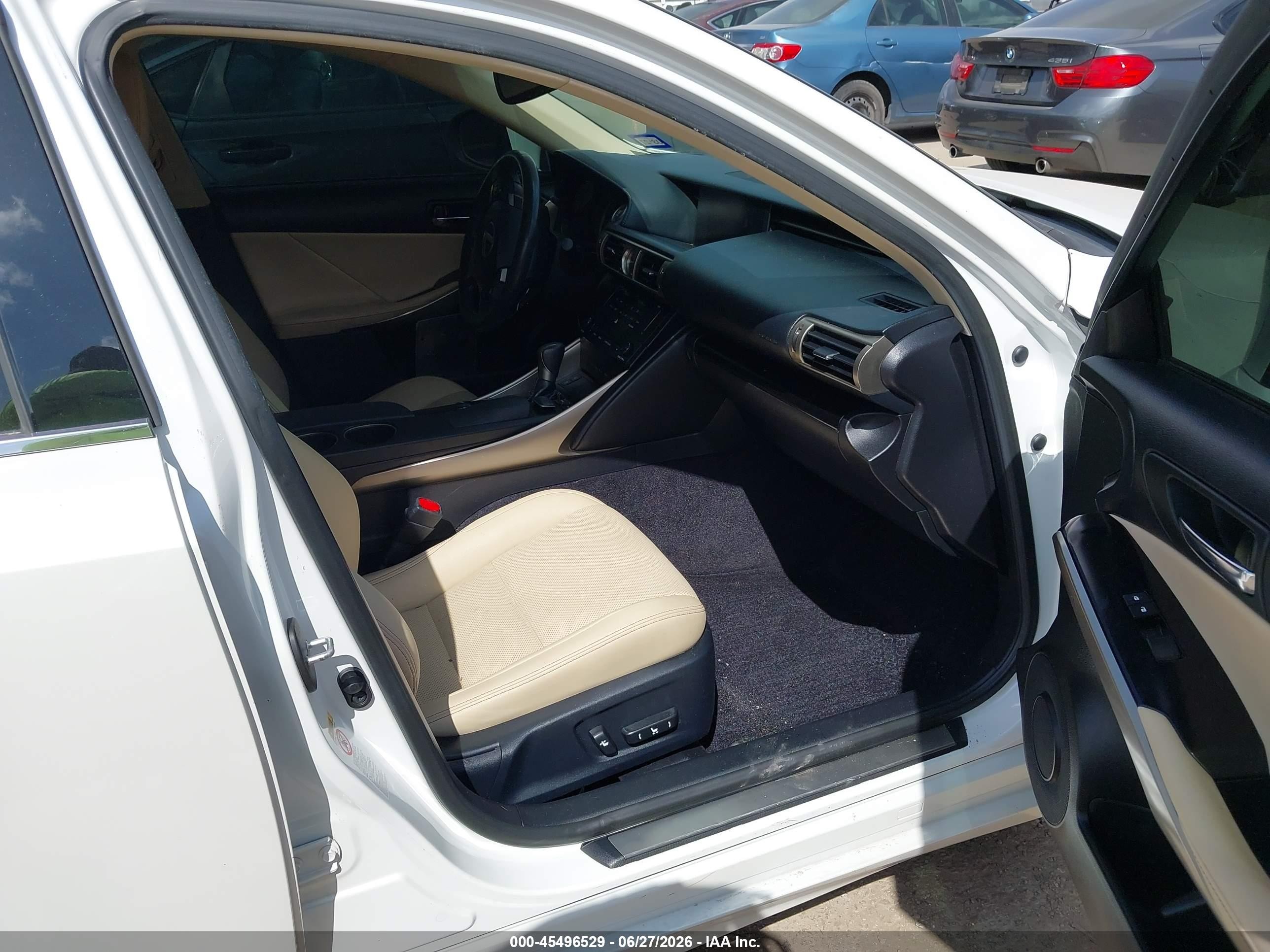2014 Lexus Is 350   Белый vin: JTHBE1D20E5010564