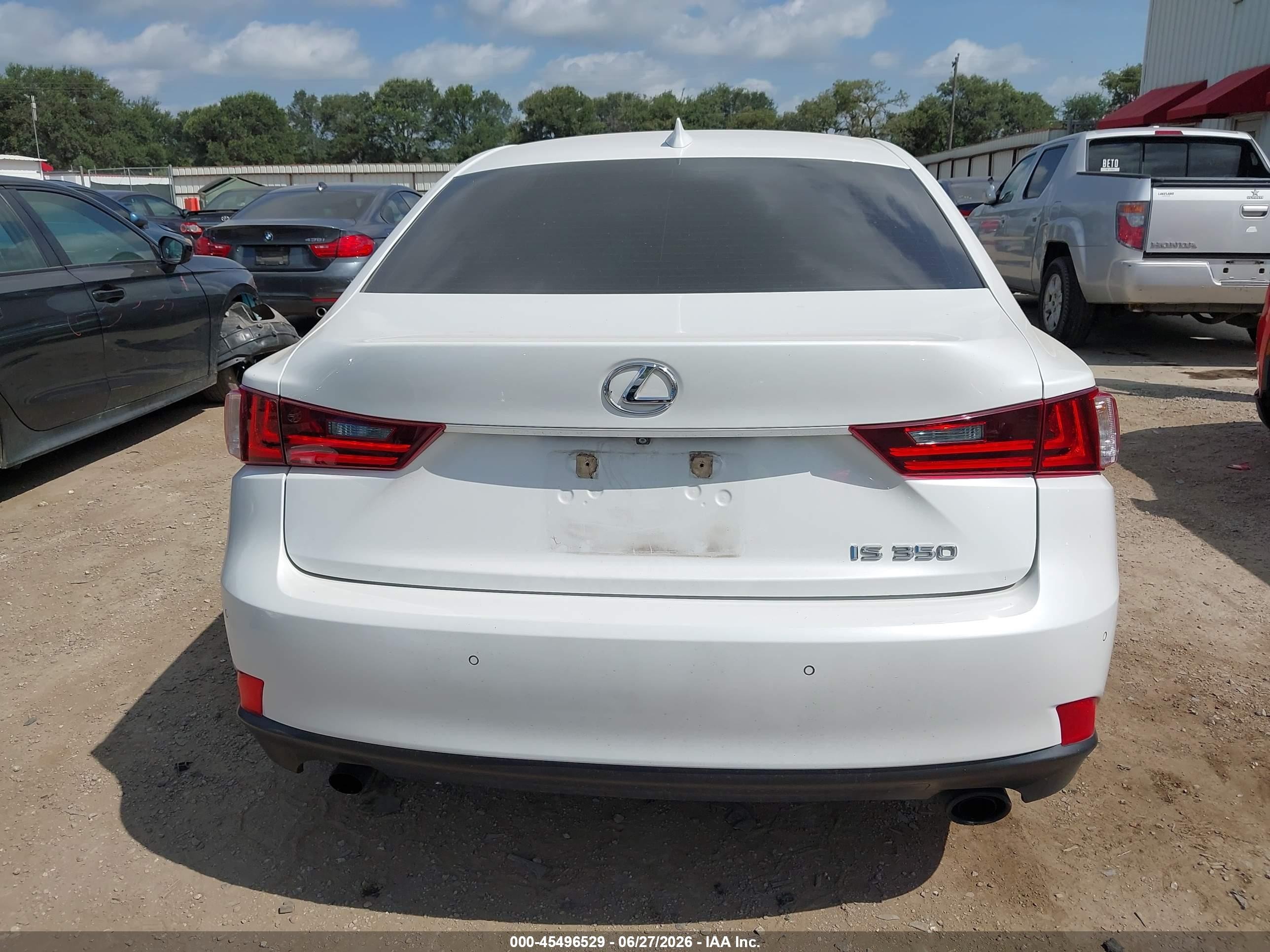 2014 Lexus Is 350   Белый vin: JTHBE1D20E5010564