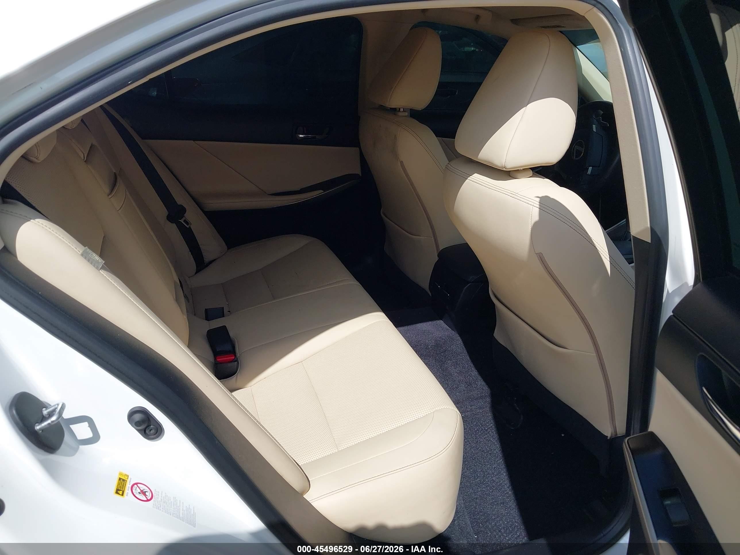 2014 Lexus Is 350   Белый vin: JTHBE1D20E5010564