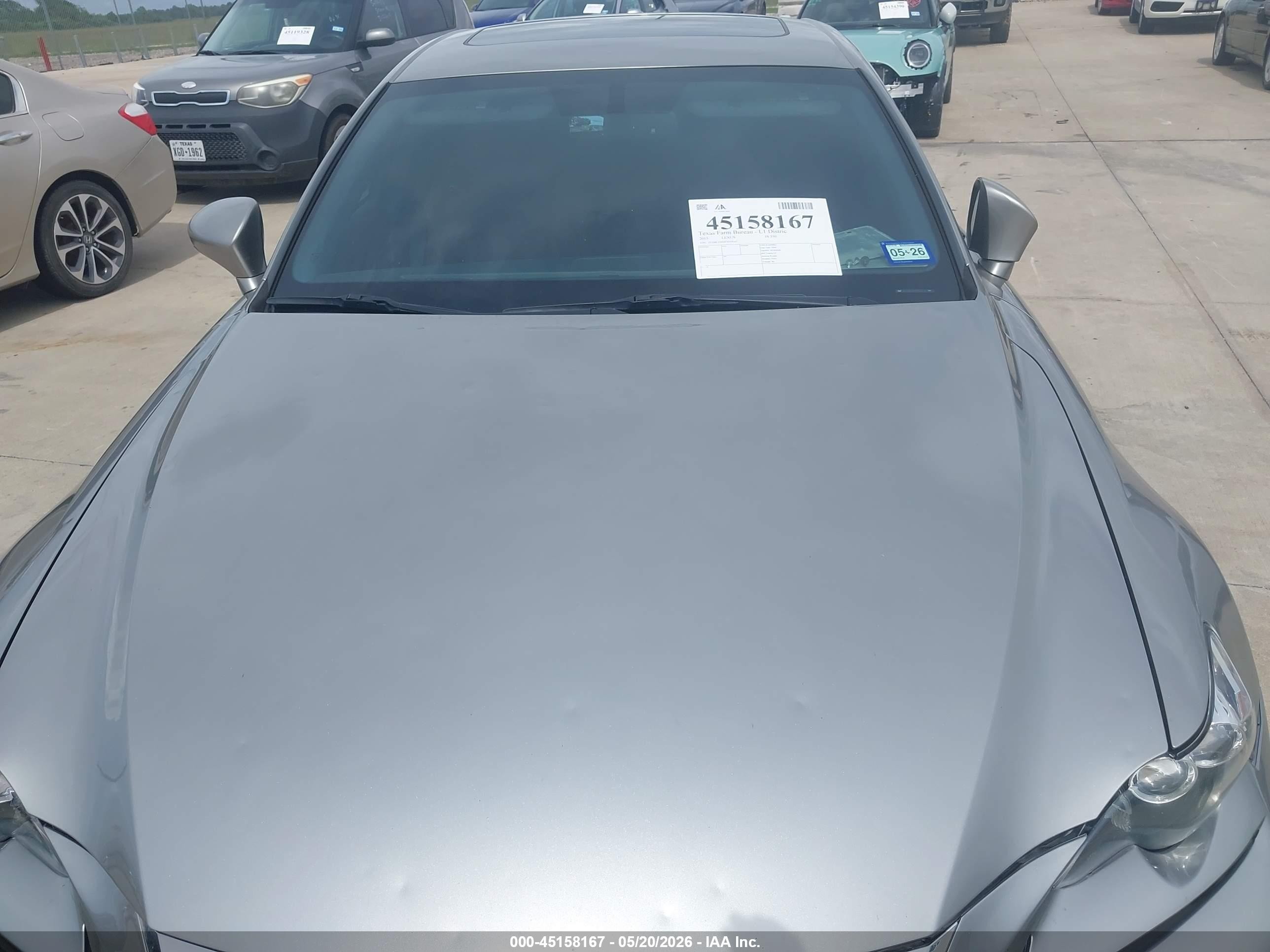2015 Lexus Is 350   Gray vin: JTHBE1D20F5019167