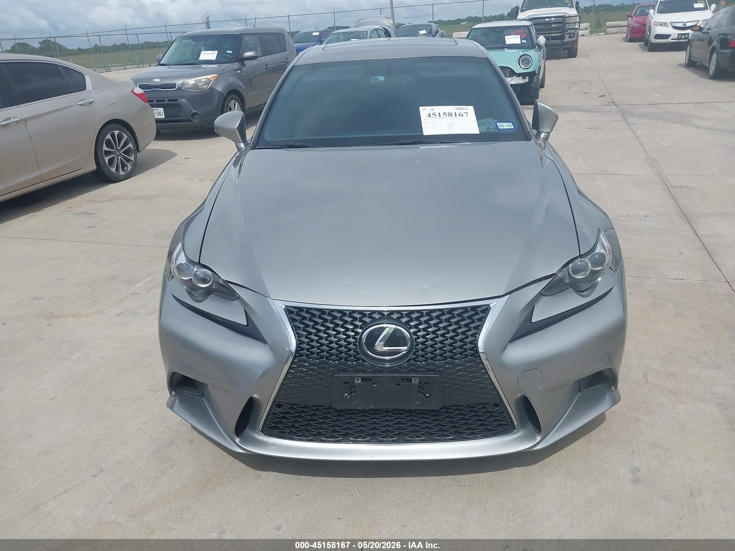 2015 Lexus Is 350   Gray vin: JTHBE1D20F5019167