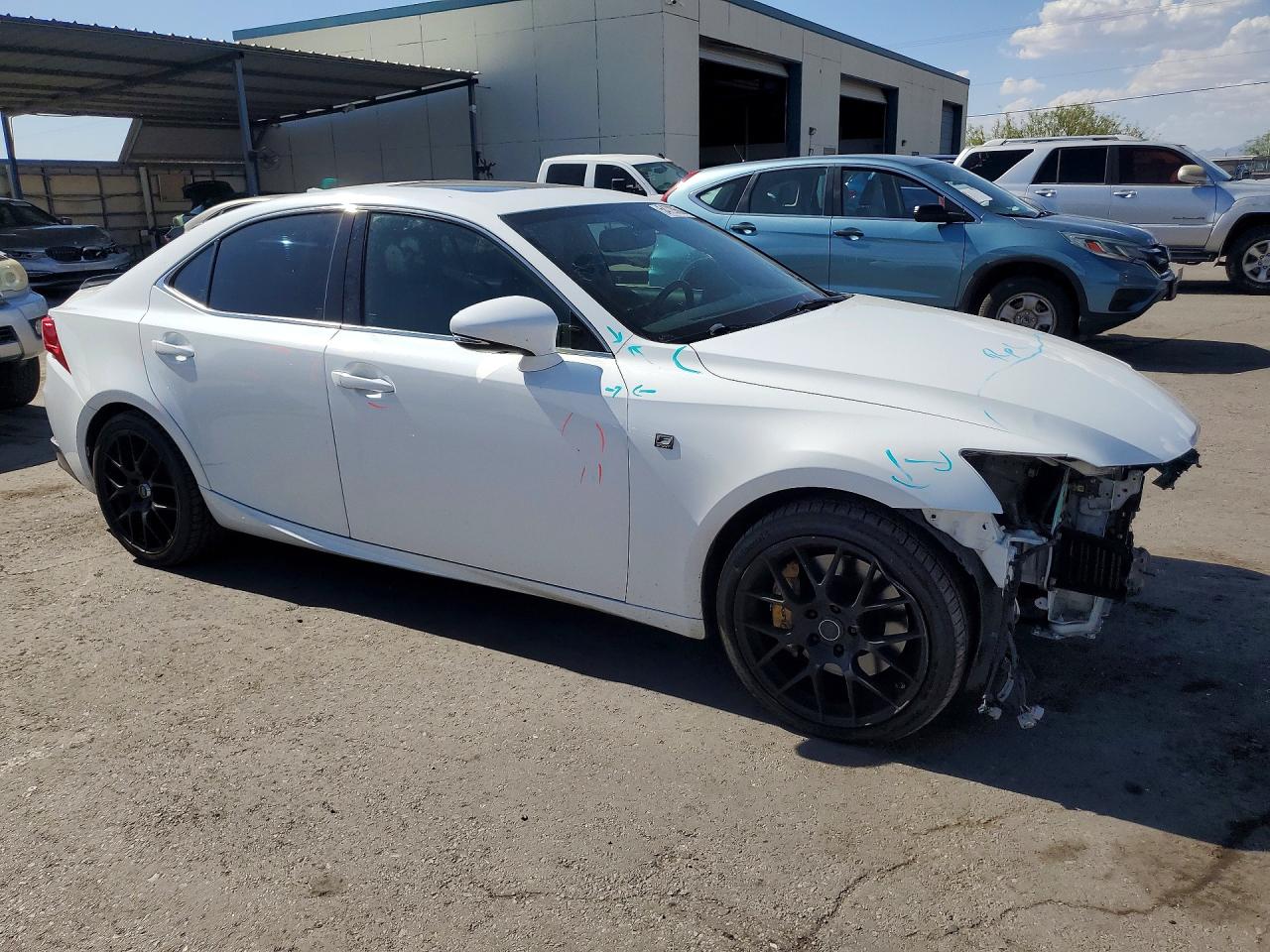 2015 Lexus Is 350 White vin: JTHBE1D21F5014981
