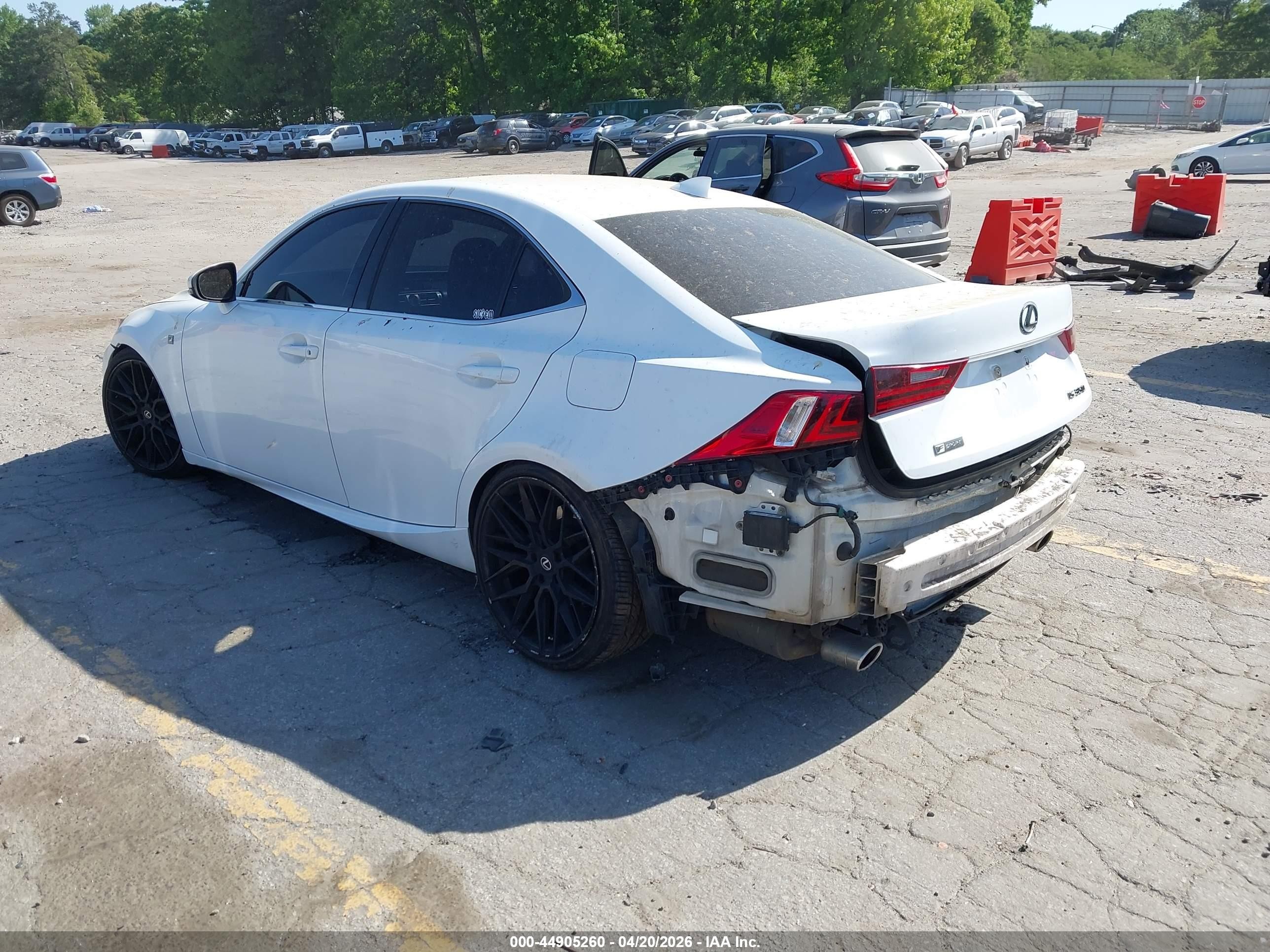 2015 Lexus Is 350   White vin: JTHBE1D21F5018285