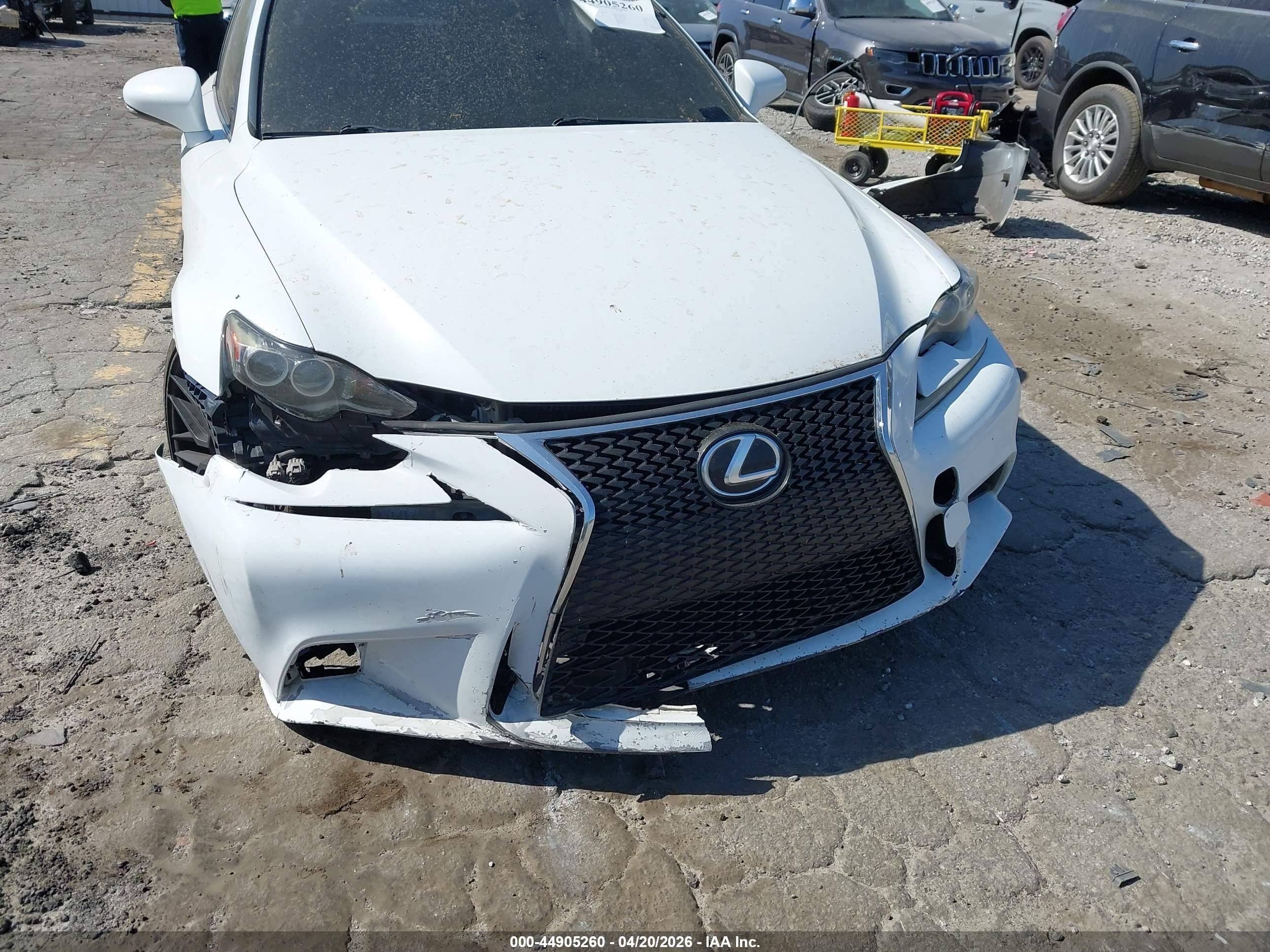 2015 Lexus Is 350   White vin: JTHBE1D21F5018285