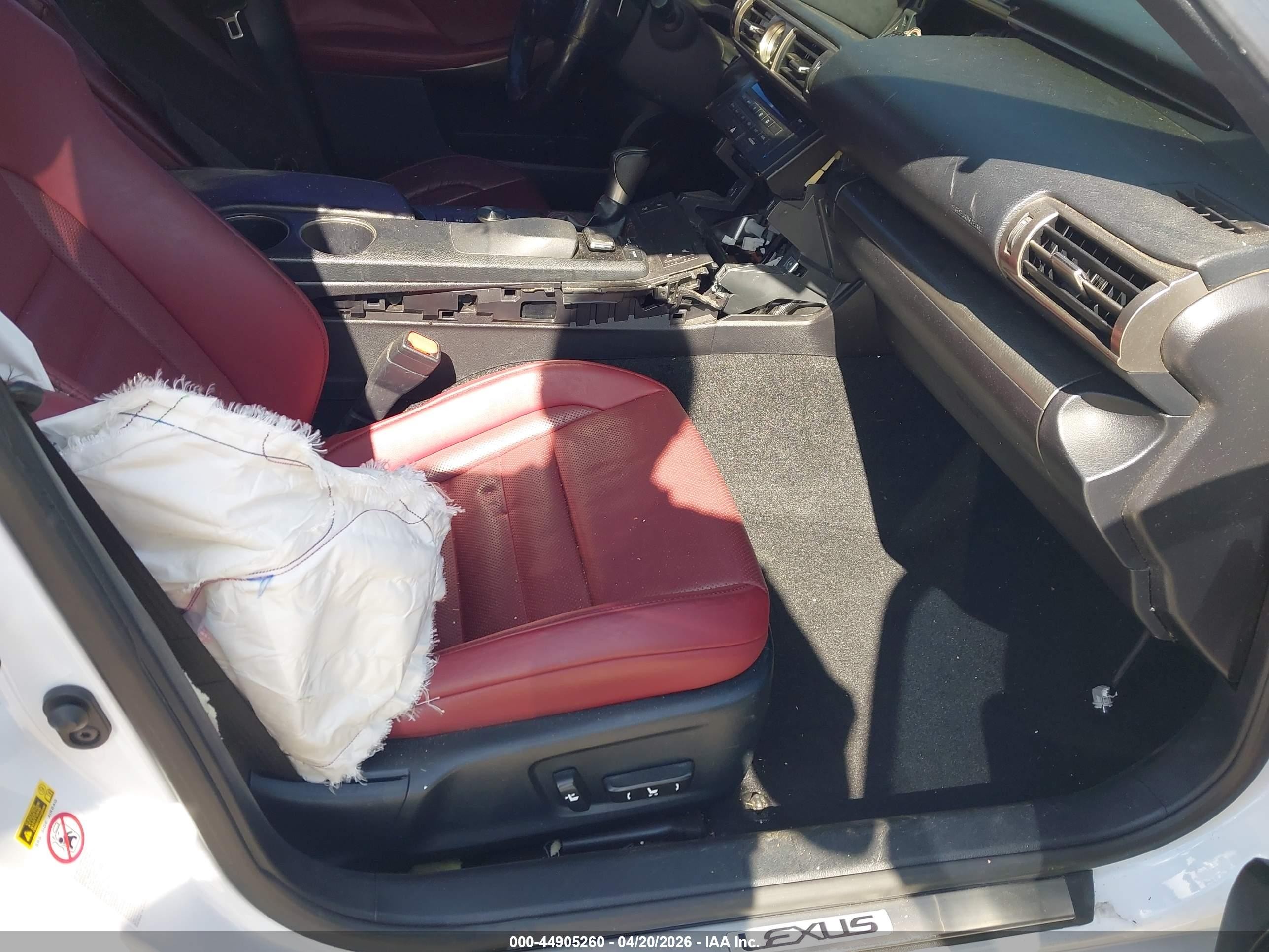 2015 Lexus Is 350   White vin: JTHBE1D21F5018285