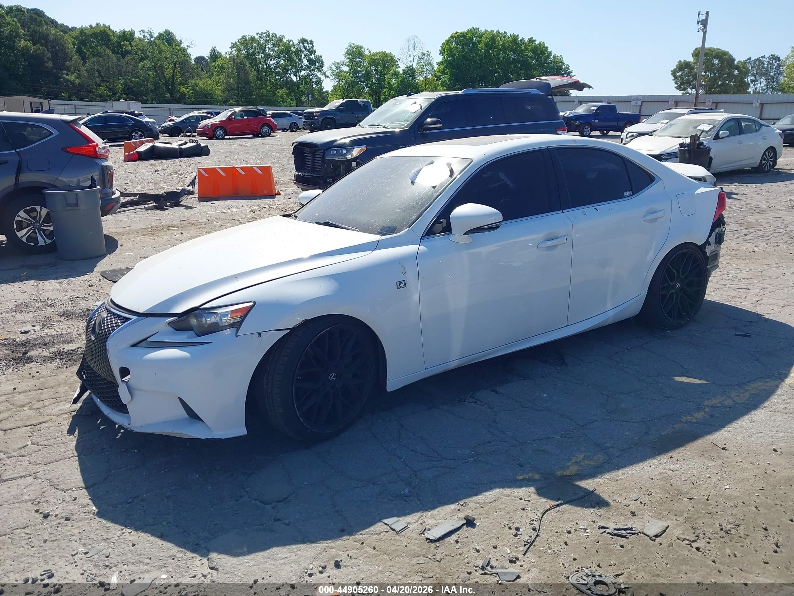 2015 Lexus Is 350   White vin: JTHBE1D21F5018285