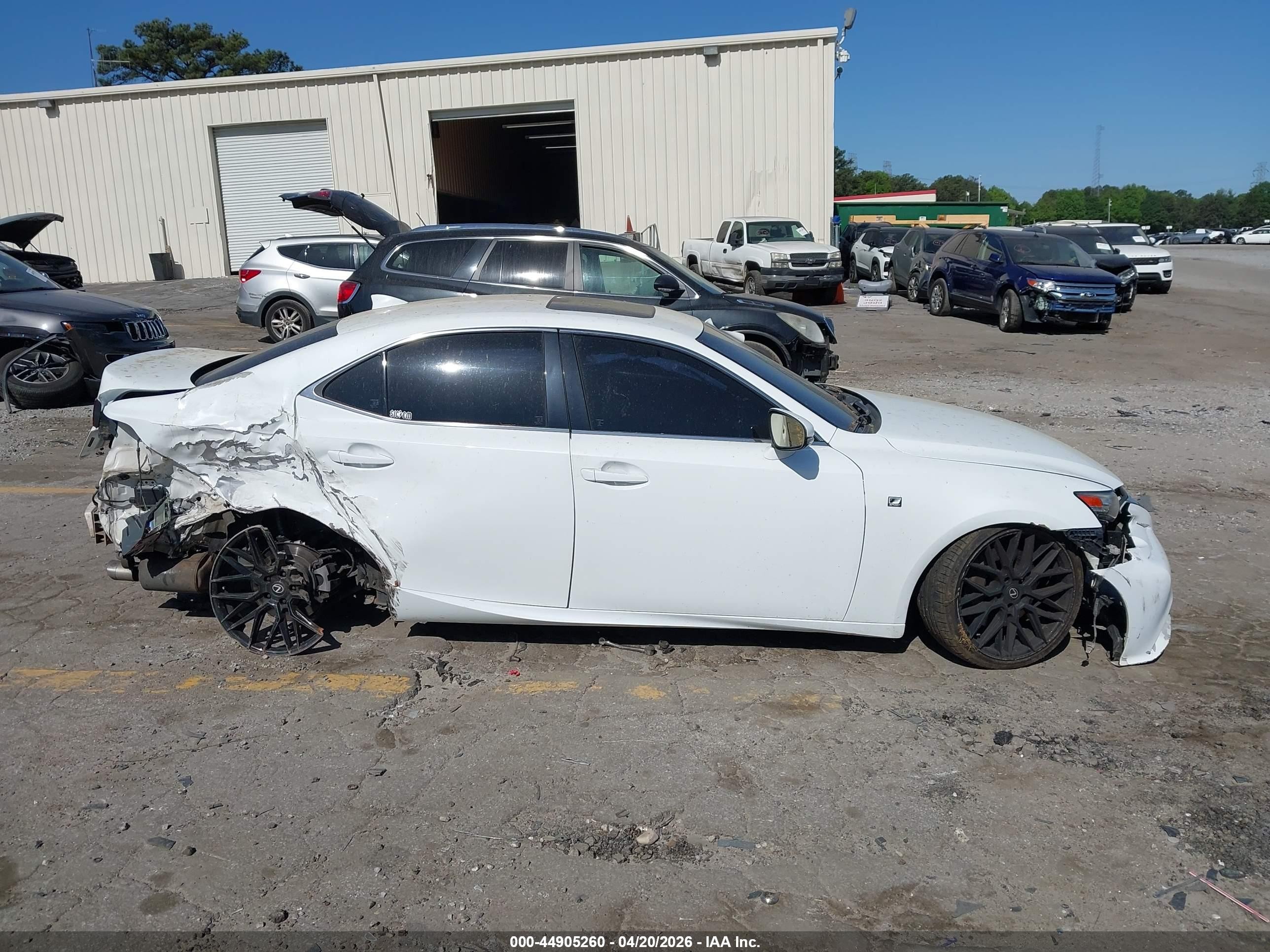 2015 Lexus Is 350   White vin: JTHBE1D21F5018285
