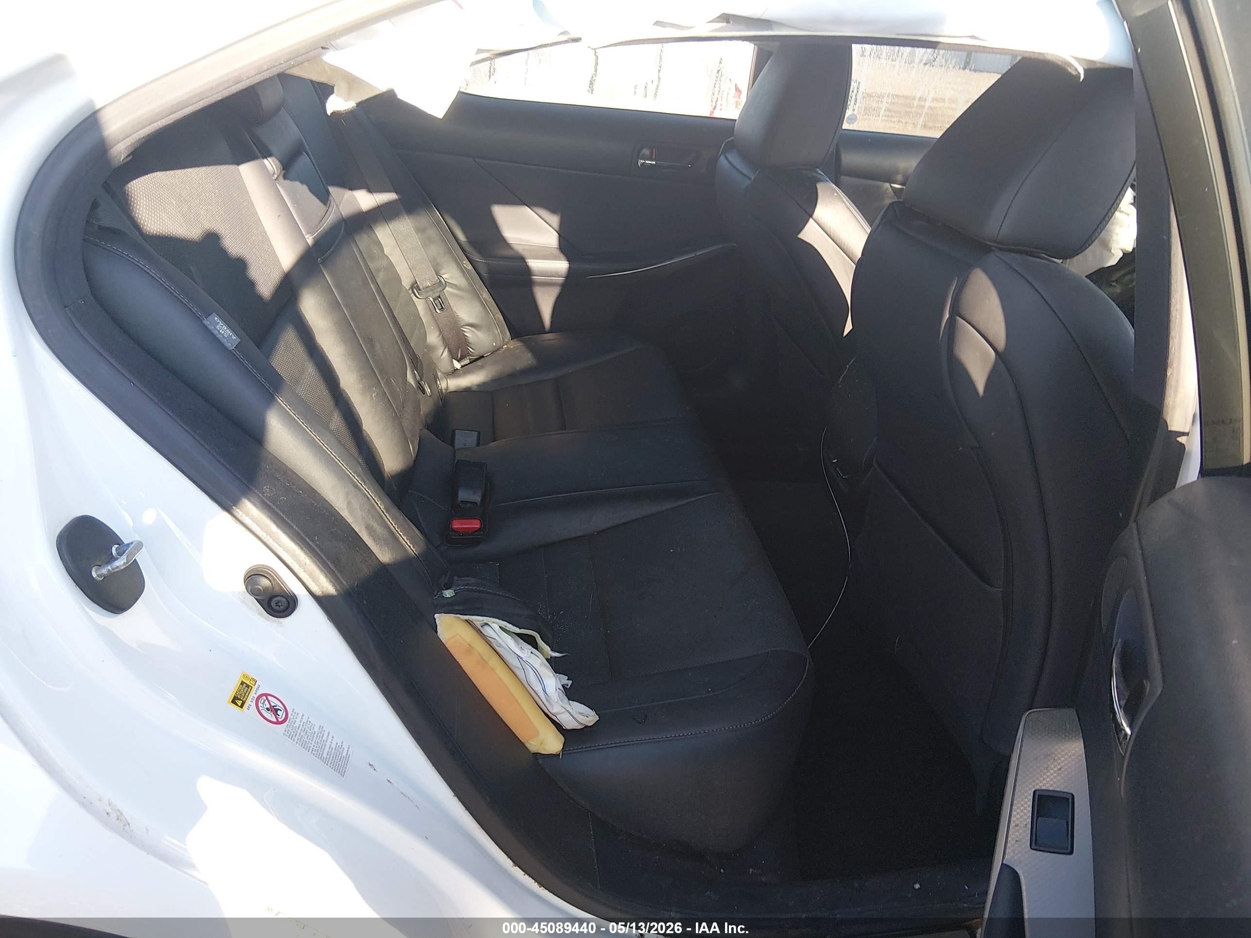 2015 Lexus Is 350 White vin: JTHBE1D21F5020652