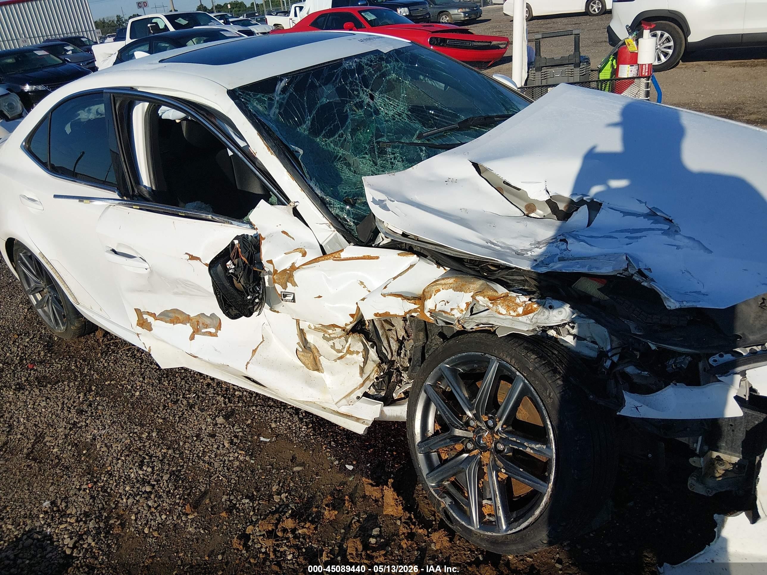 2015 Lexus Is 350 White vin: JTHBE1D21F5020652