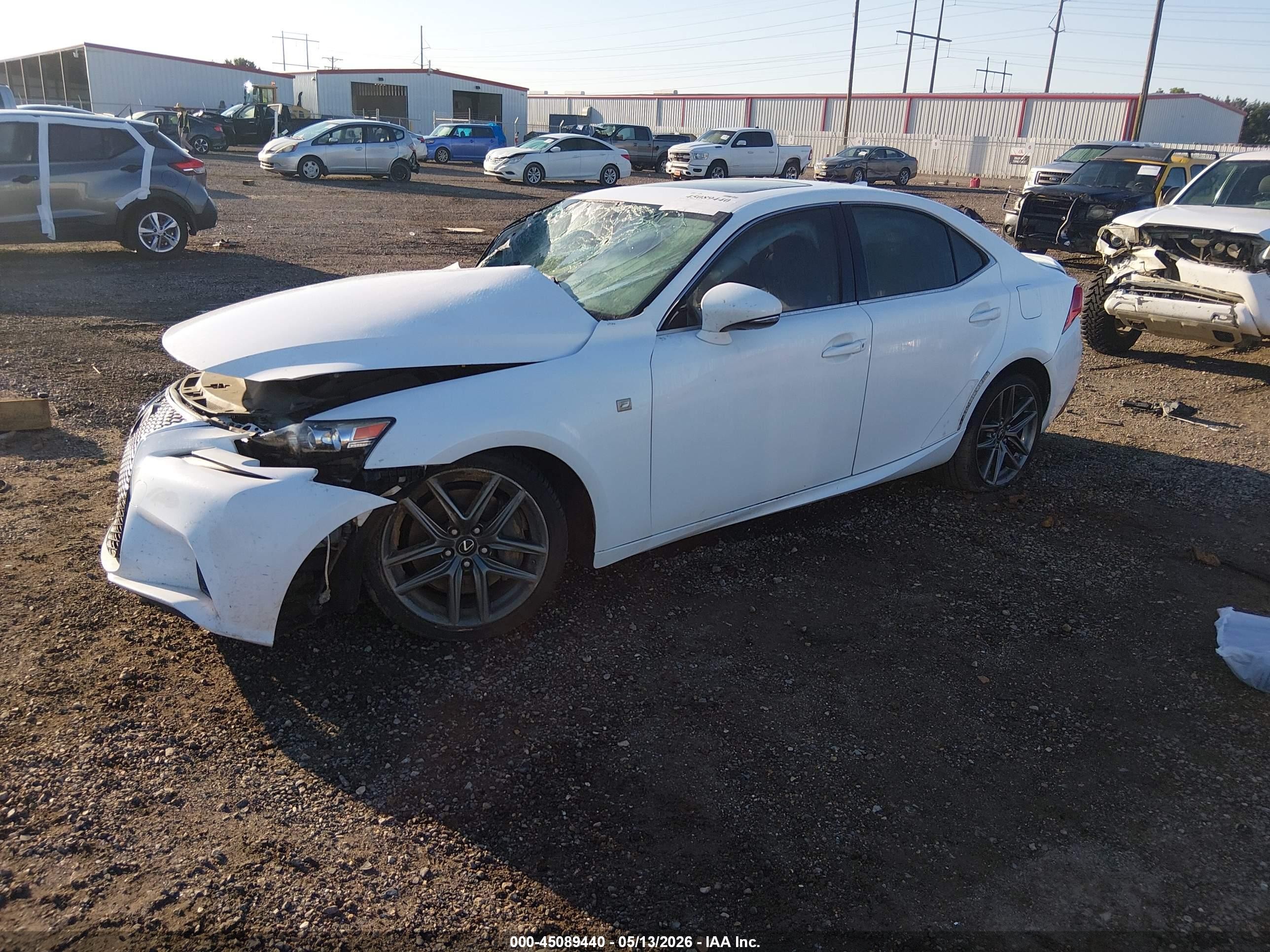 2015 Lexus Is 350 White vin: JTHBE1D21F5020652