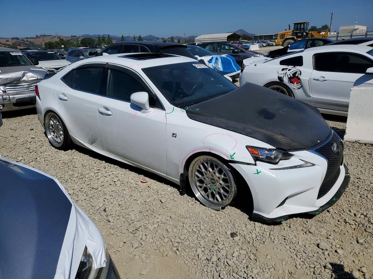 2015 Lexus Is 350 White vin: JTHBE1D21F5020926