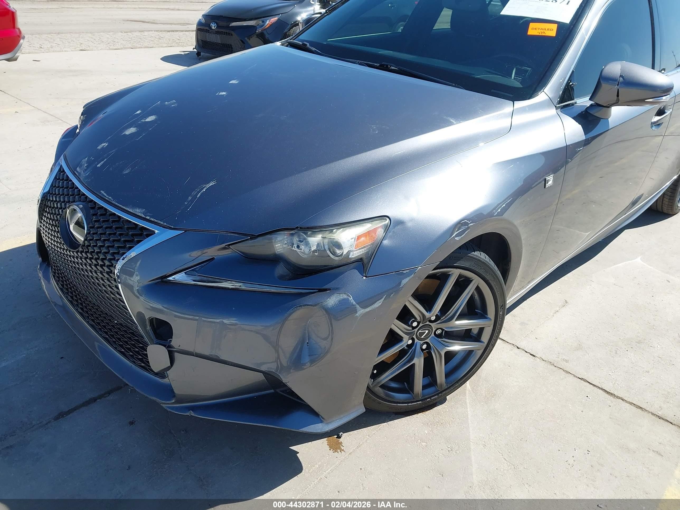 2014 Lexus Is 350   Gray vin: JTHBE1D22E5002692
