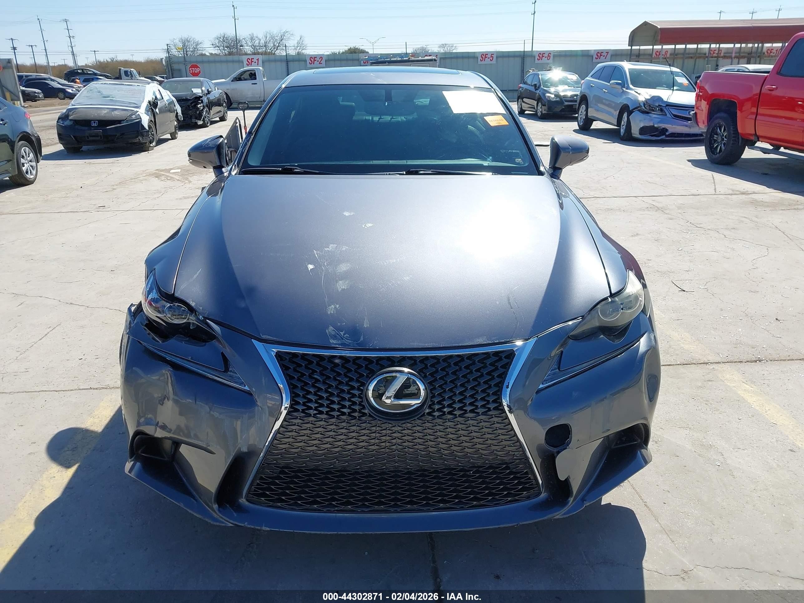 2014 Lexus Is 350   Gray vin: JTHBE1D22E5002692