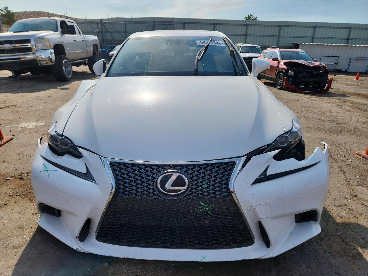 2014 Lexus Is 350 White vin: JTHBE1D22E5013272