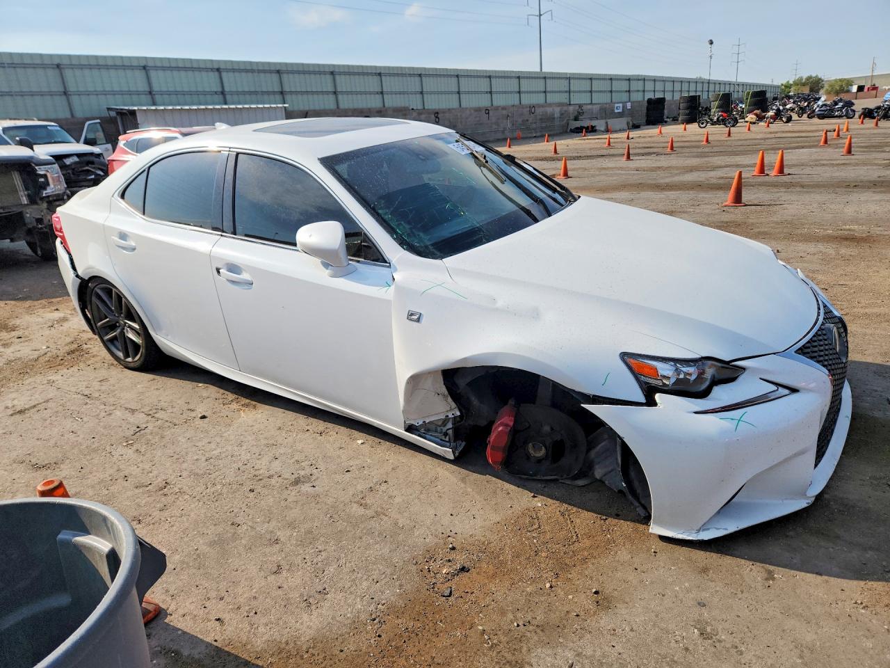 2014 Lexus Is 350 White vin: JTHBE1D22E5013272