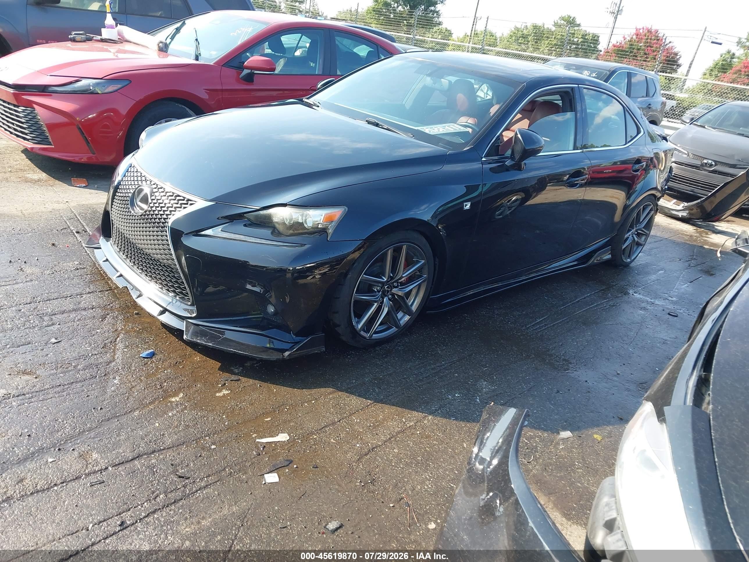 2014 Lexus Is 350   Black vin: JTHBE1D22E5014423