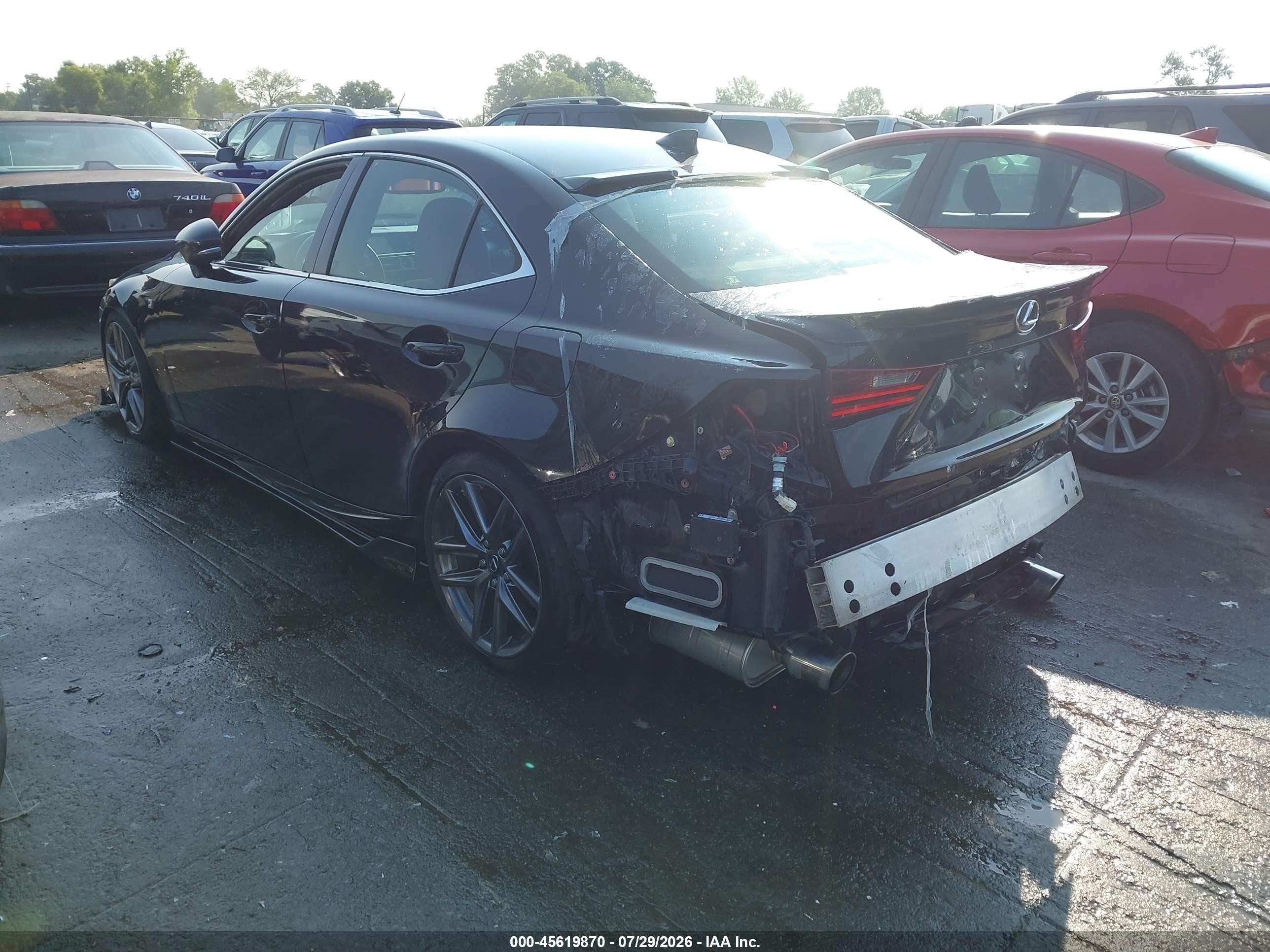 2014 Lexus Is 350   Black vin: JTHBE1D22E5014423