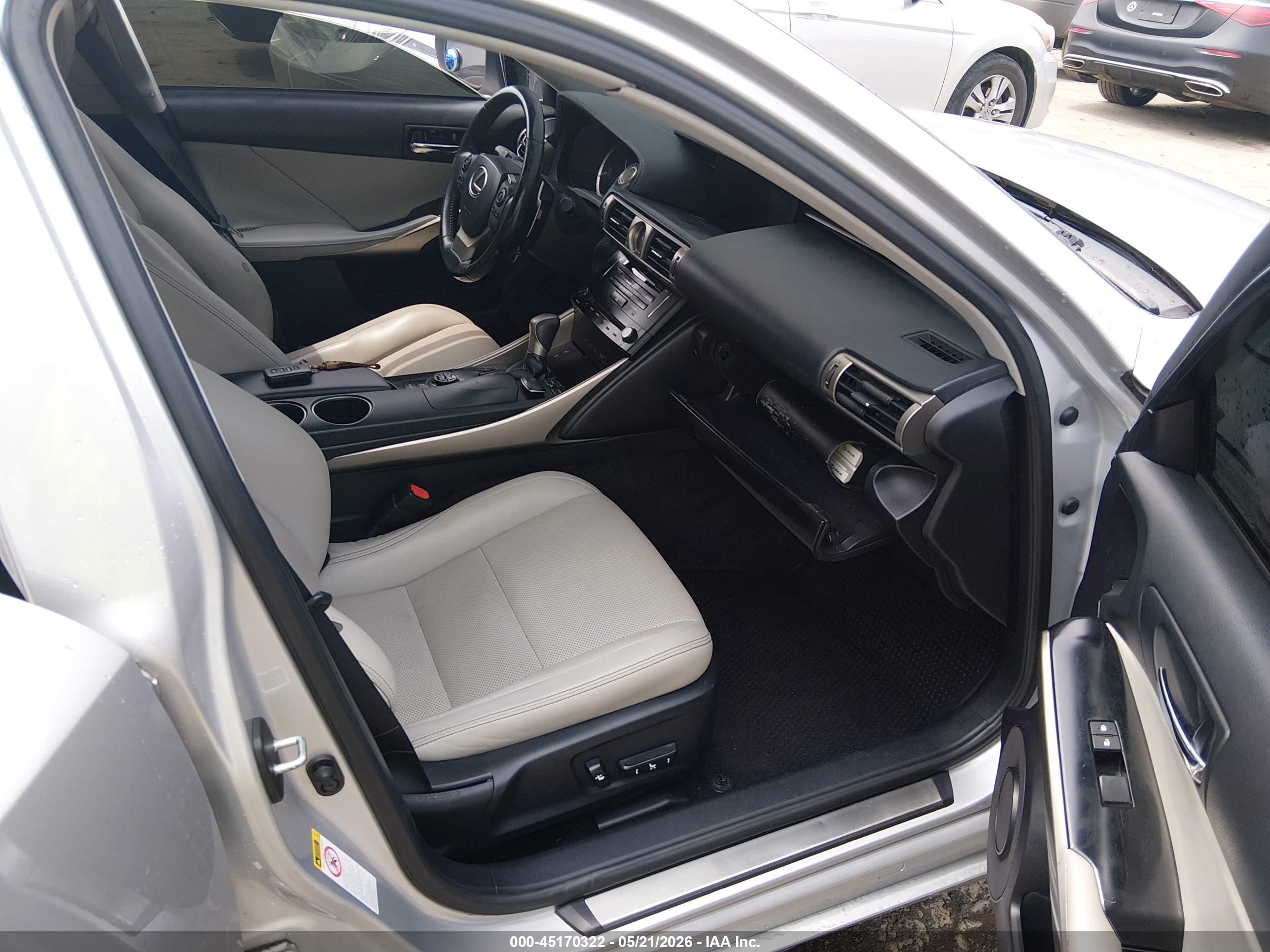 2014 Lexus Is 350 Серебряный vin: JTHBE1D23E5001230