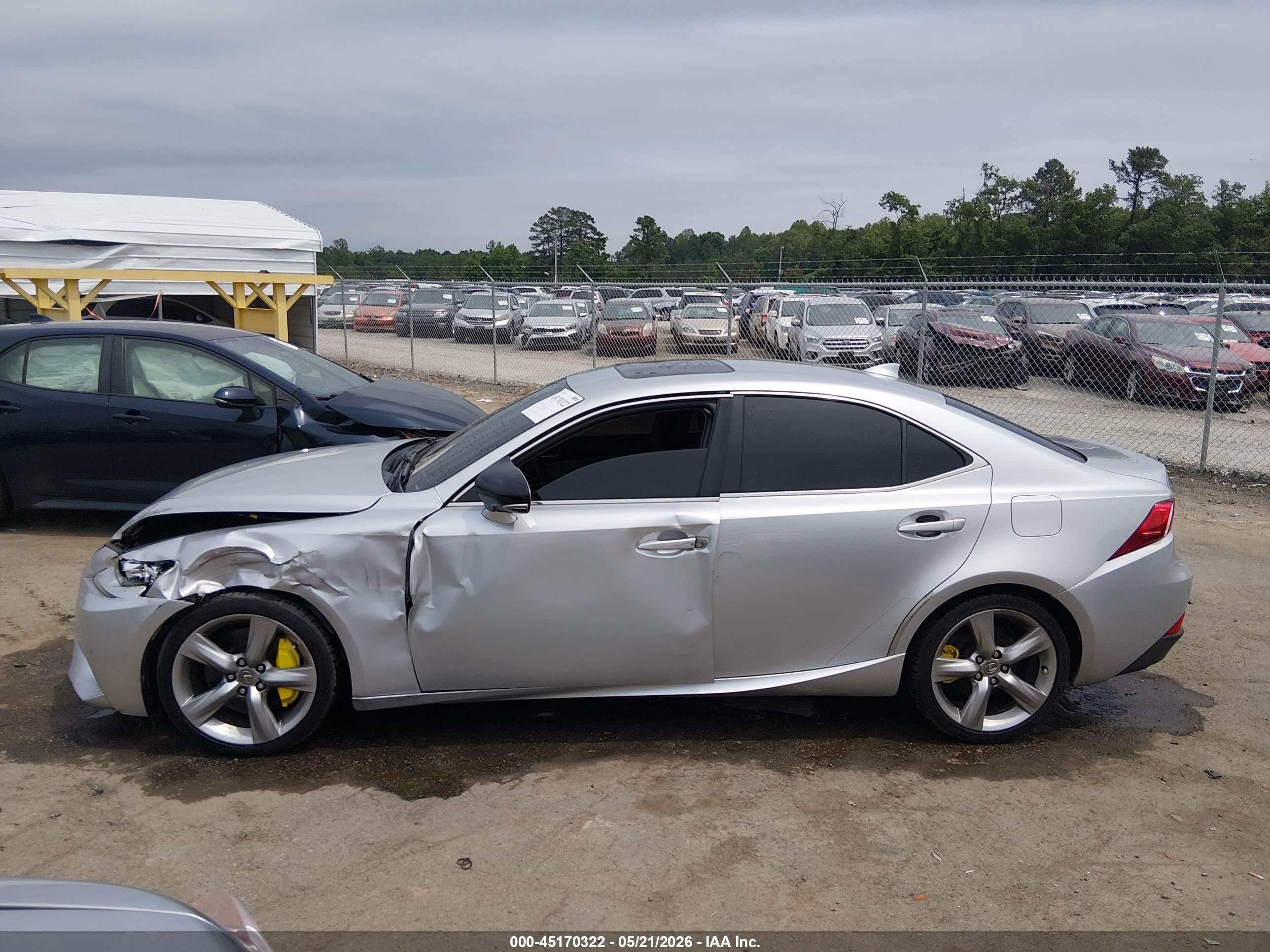 2014 Lexus Is 350 Серебряный vin: JTHBE1D23E5001230