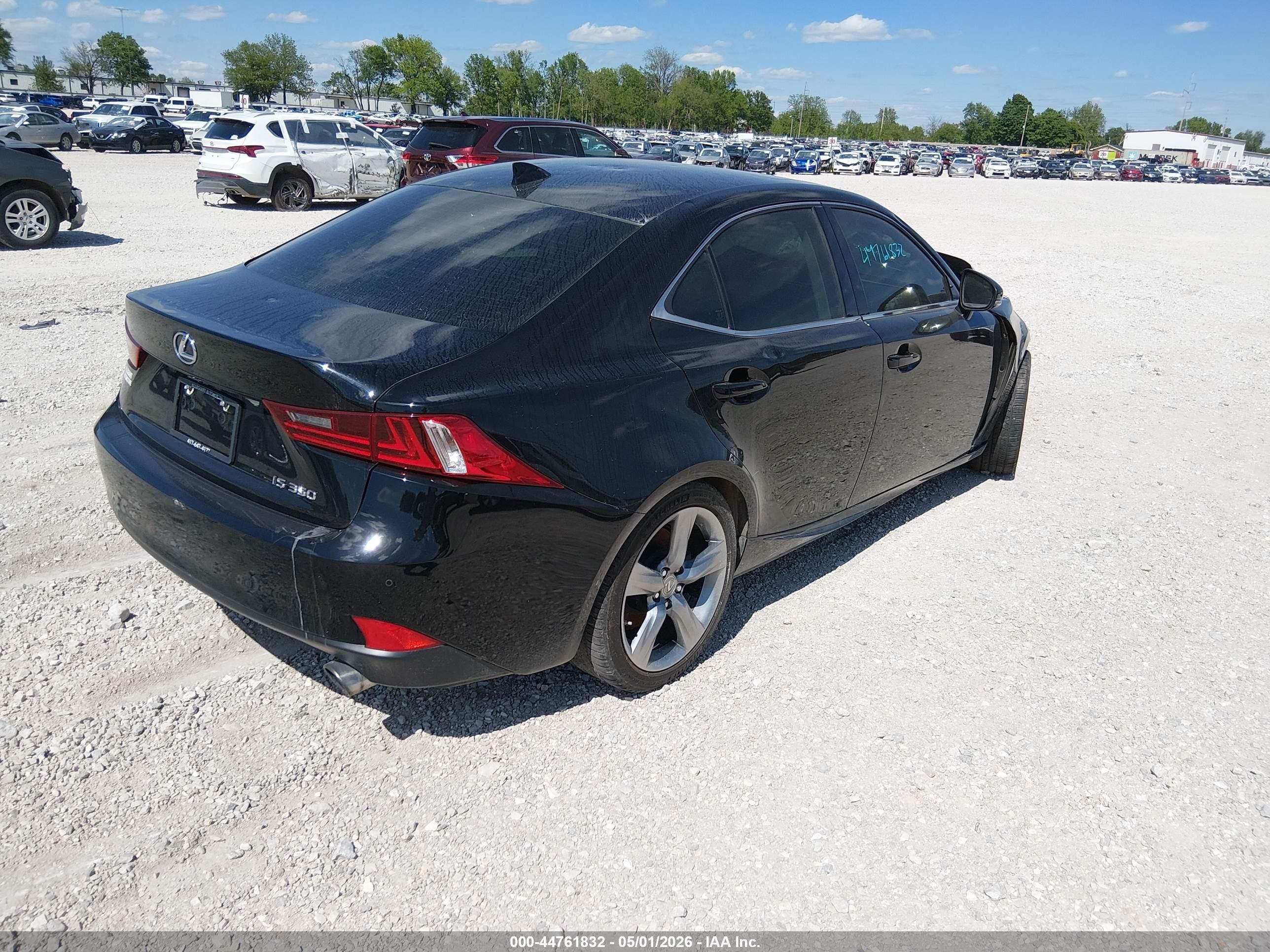2014 Lexus Is 350   Black vin: JTHBE1D23E5008551