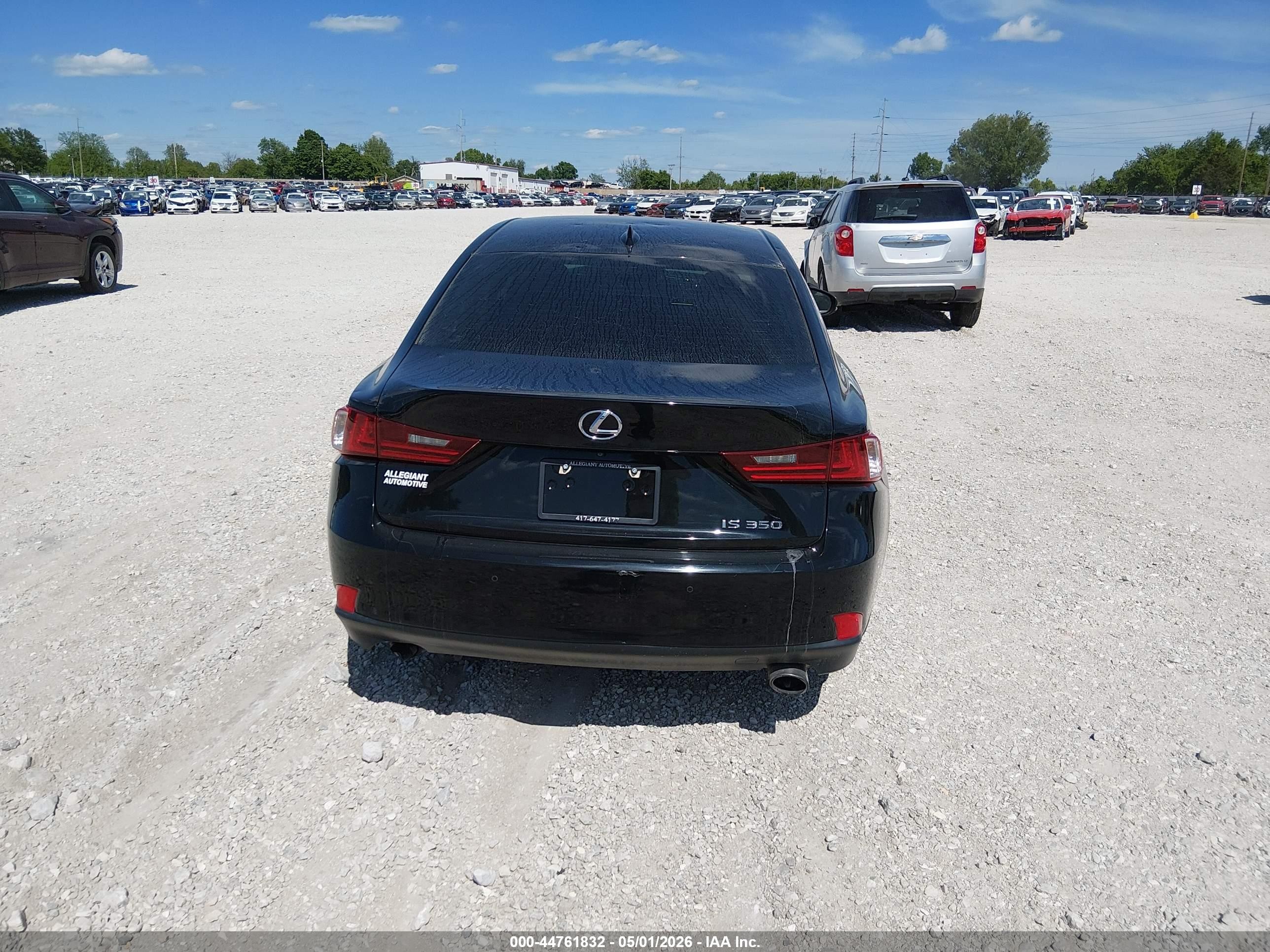 2014 Lexus Is 350   Black vin: JTHBE1D23E5008551