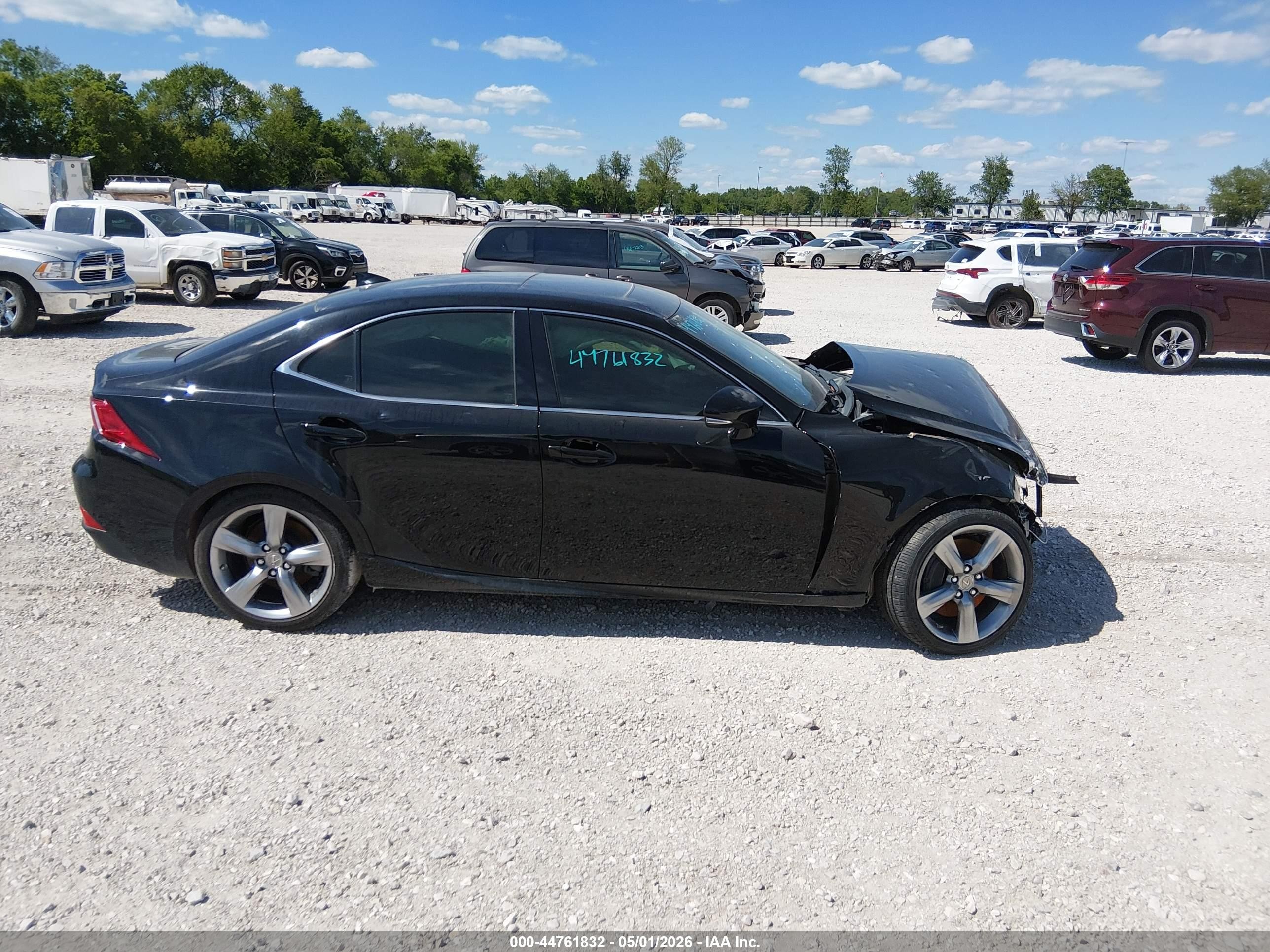 2014 Lexus Is 350   Black vin: JTHBE1D23E5008551
